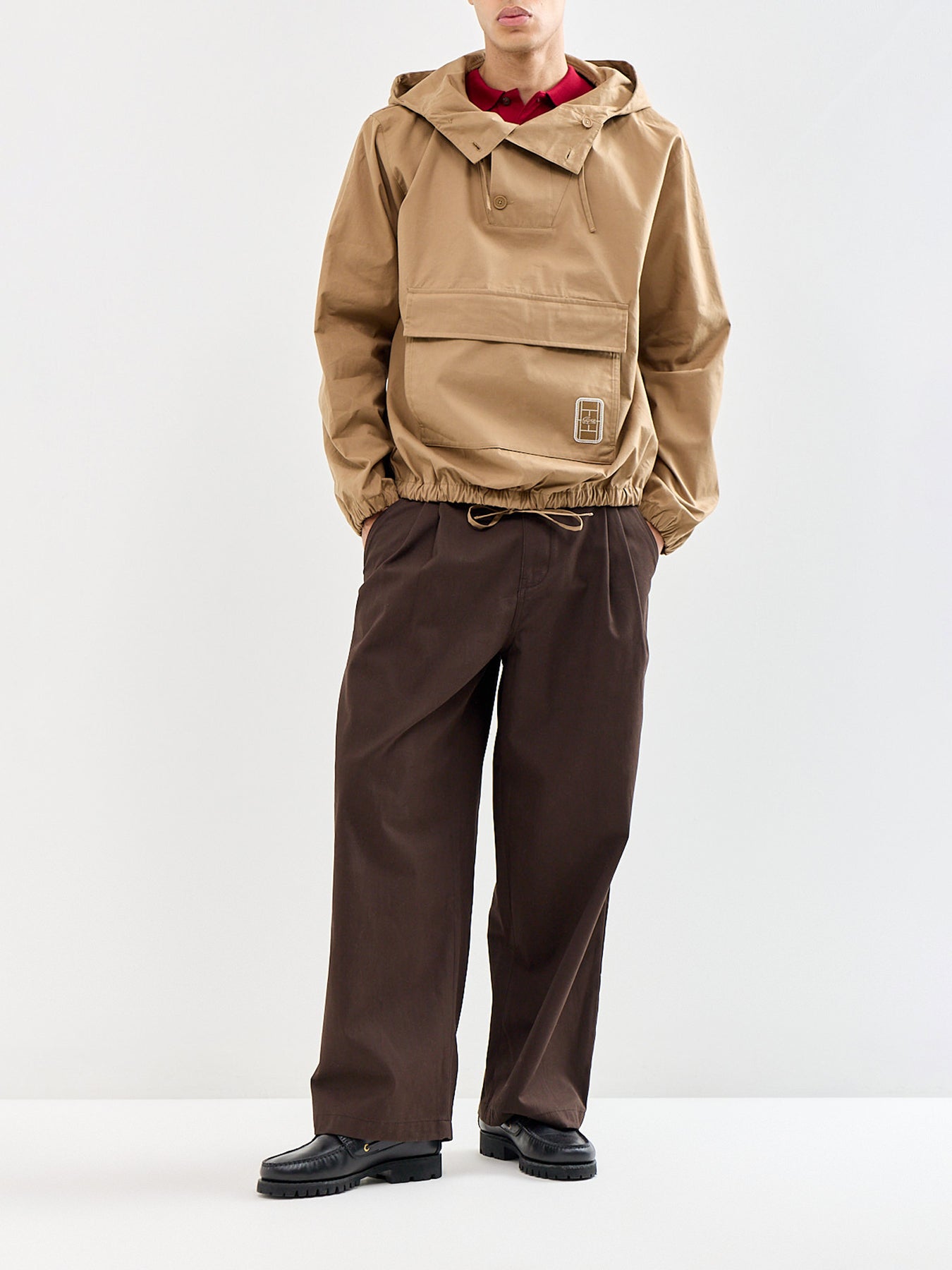 Poplin Anorak Jacket Beige