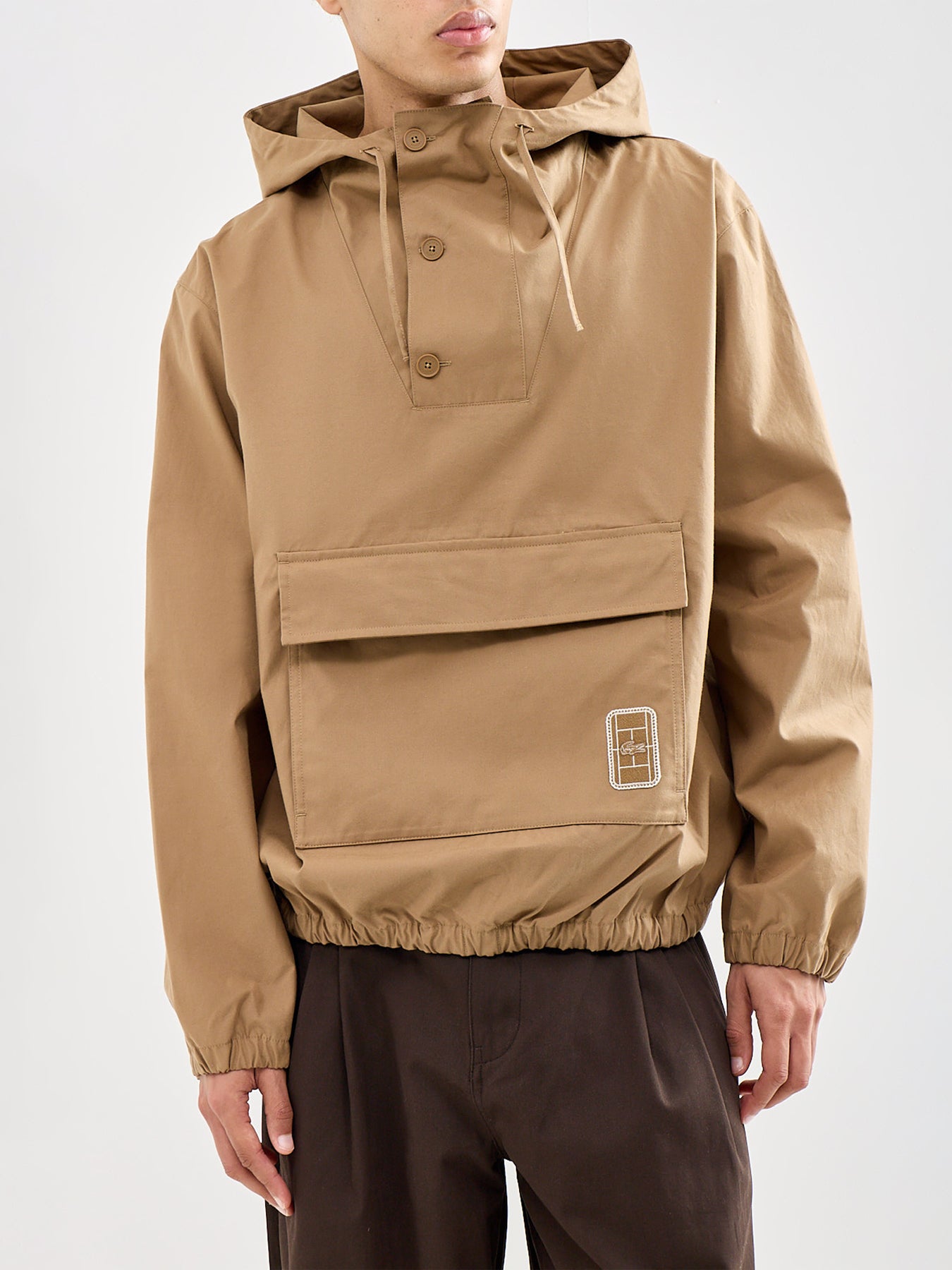 Poplin Anorak Jacket Beige