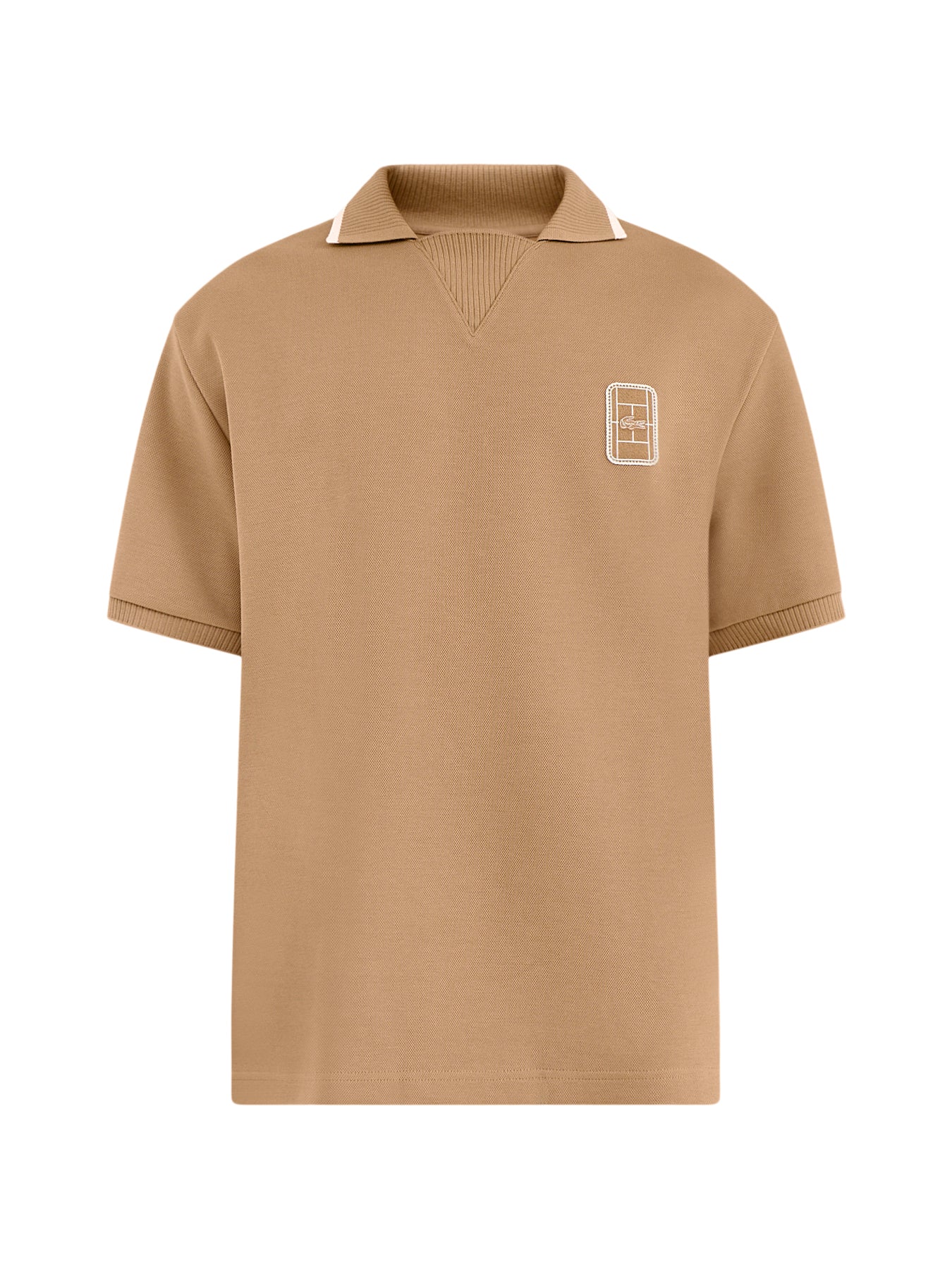 Classic Cotton Polo Shirt Tan