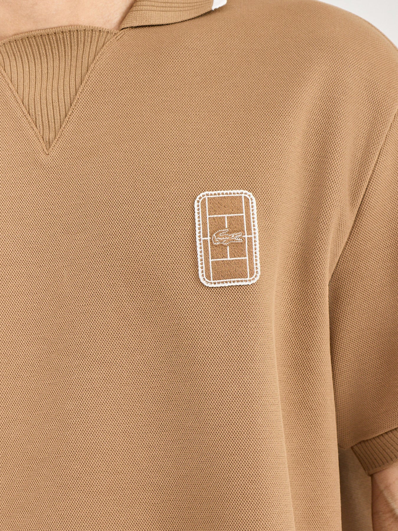 Classic Cotton Polo Shirt Tan
