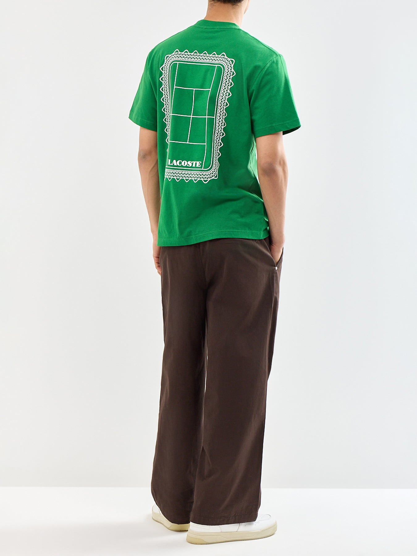 Tennis Court Graphic T-Shirt Green