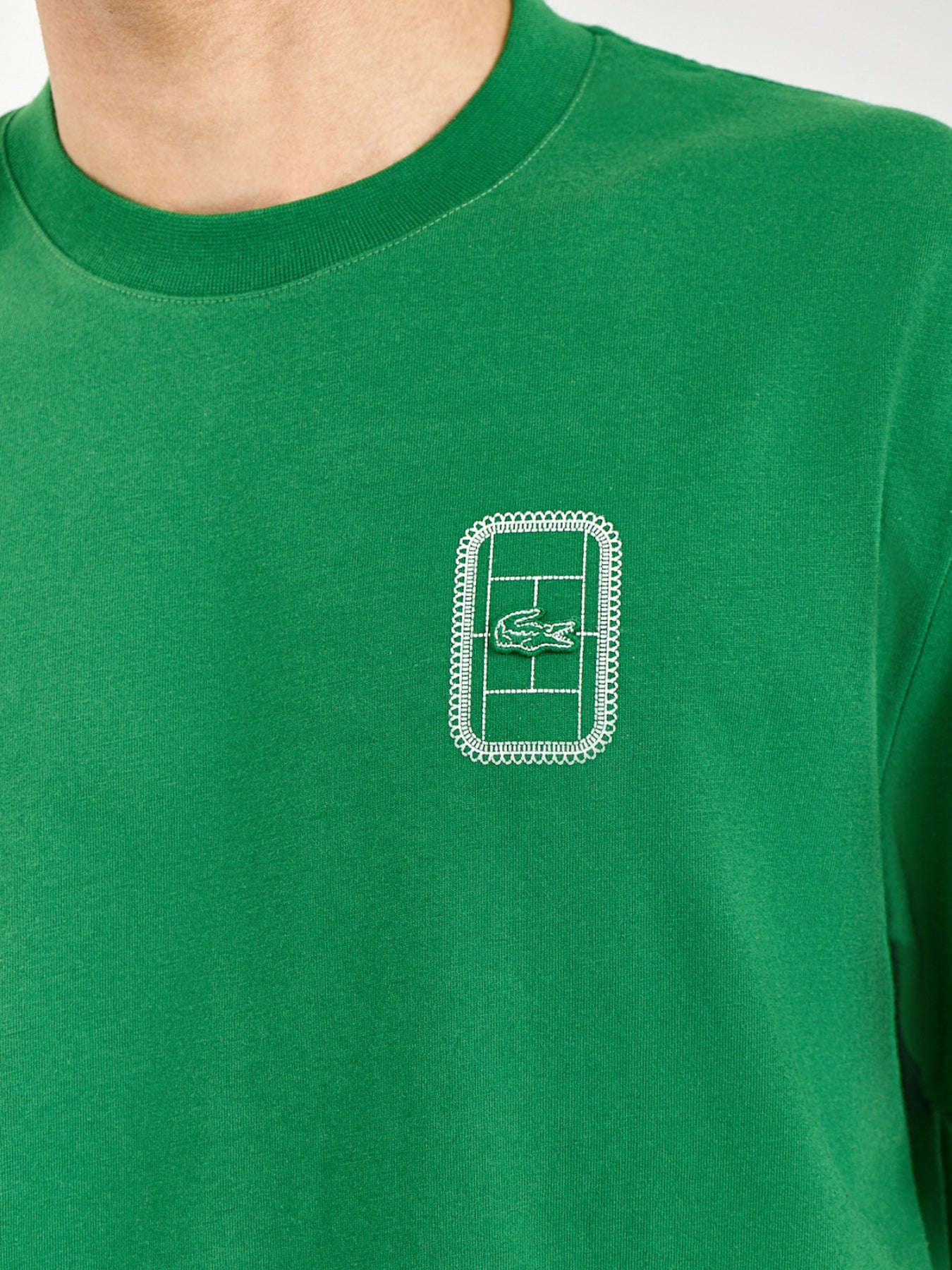 Tennis Court Graphic T-Shirt Green