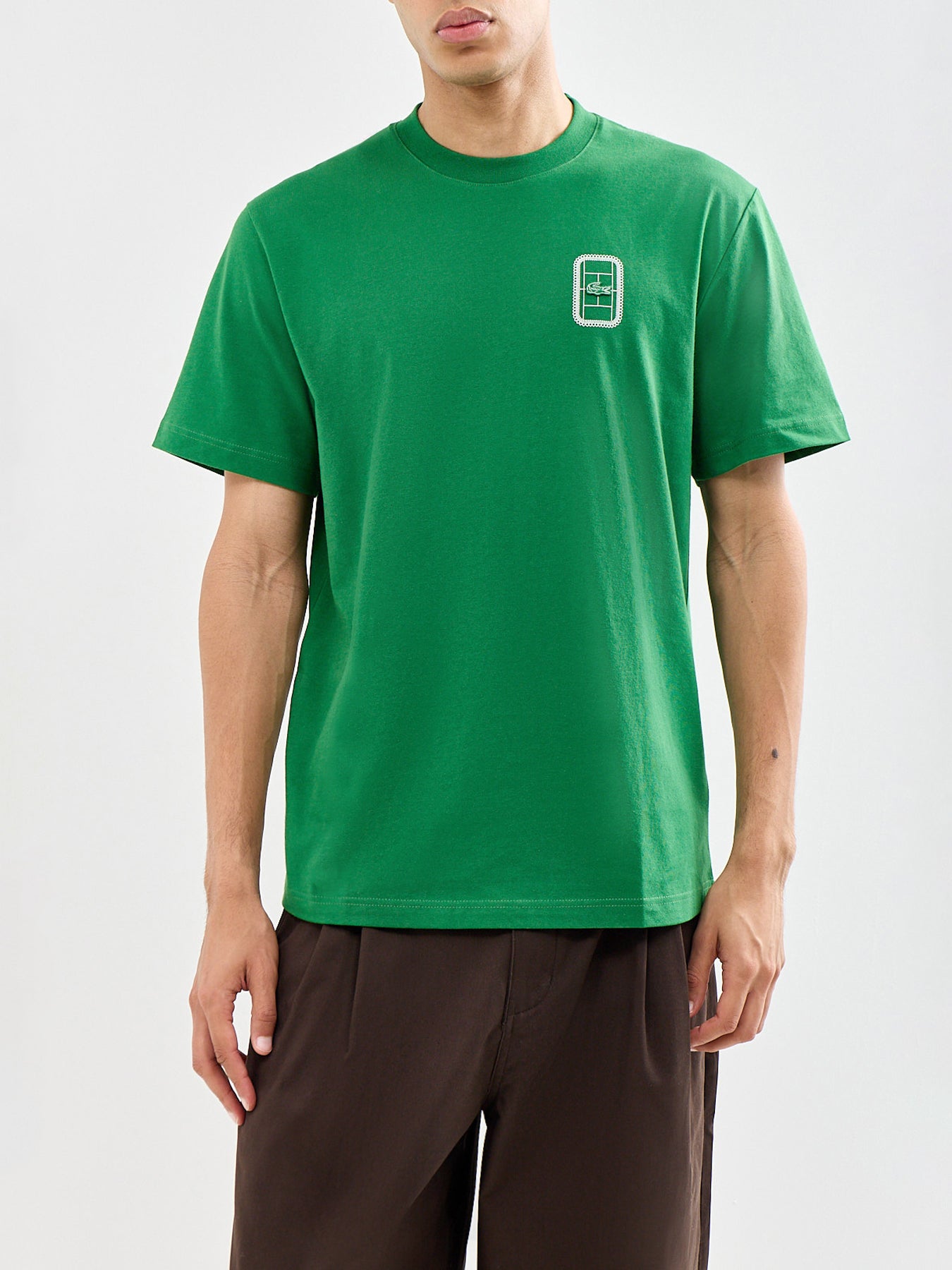 Tennis Court Graphic T-Shirt Green