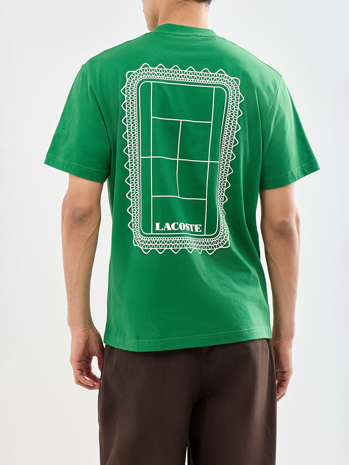 Tennis Court Graphic T-Shirt Green