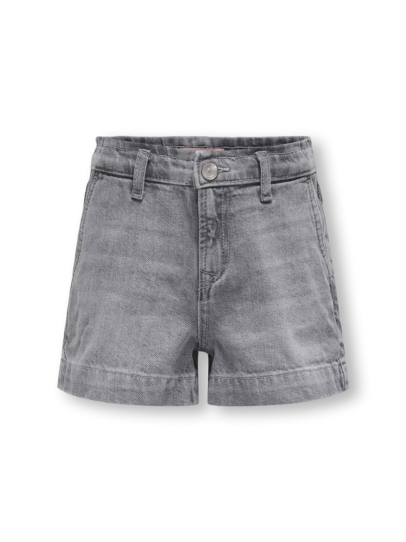 Kids' Wide Denim Shorts Grey