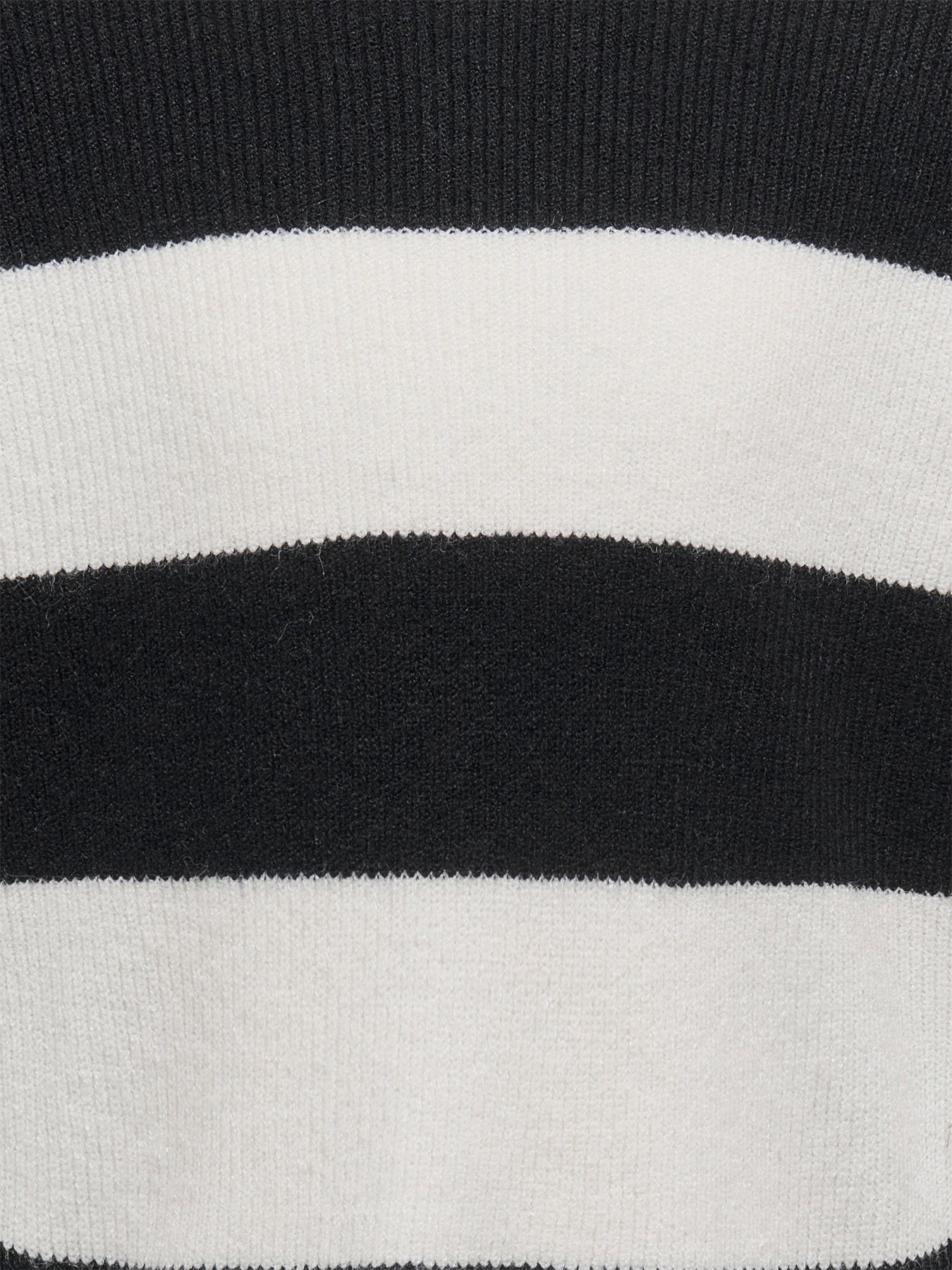 Kids’ Franca Stripe Long Sleeve Knit Top White