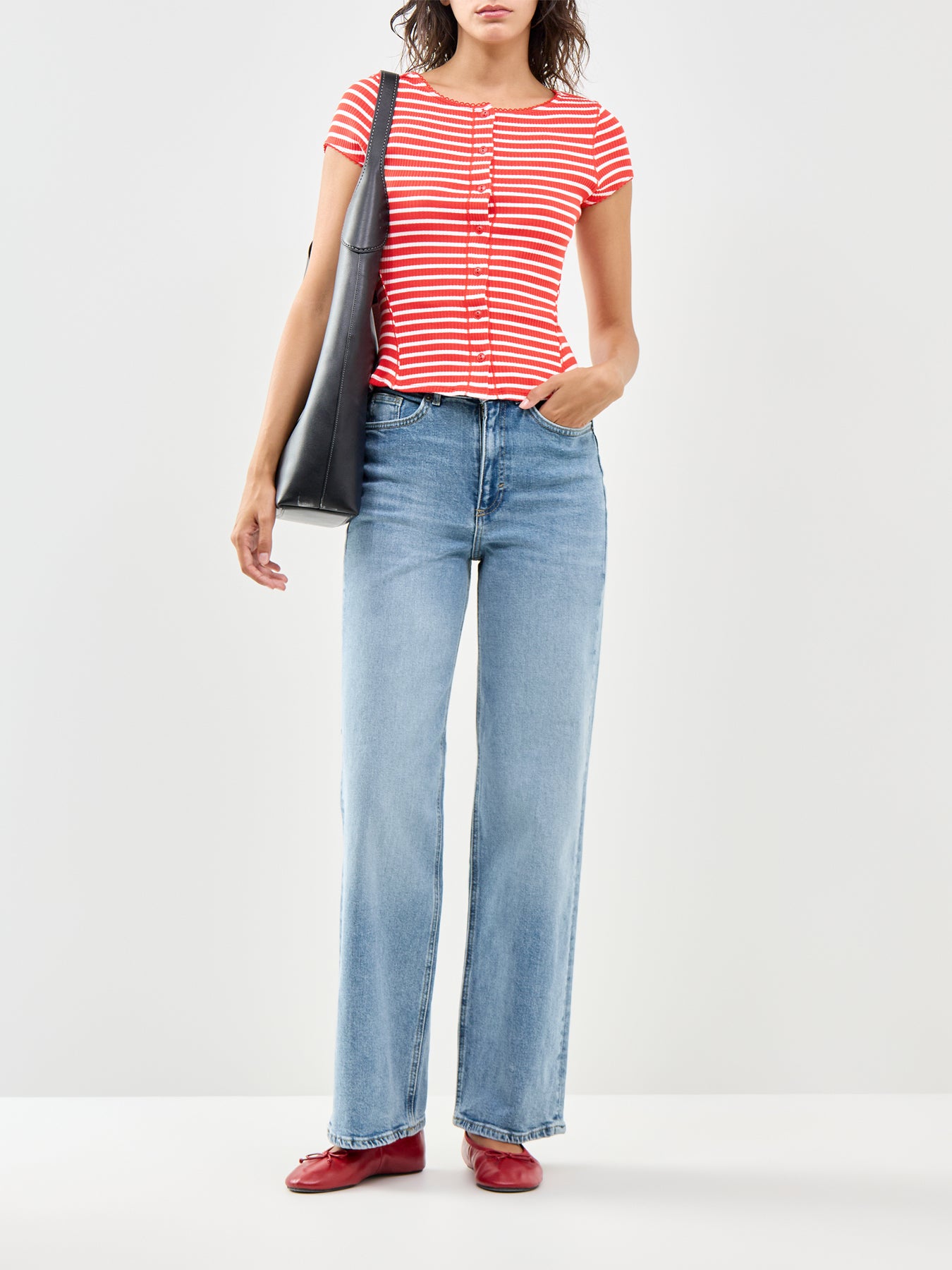 Juicy High Waist Wide Leg Jeans Blue