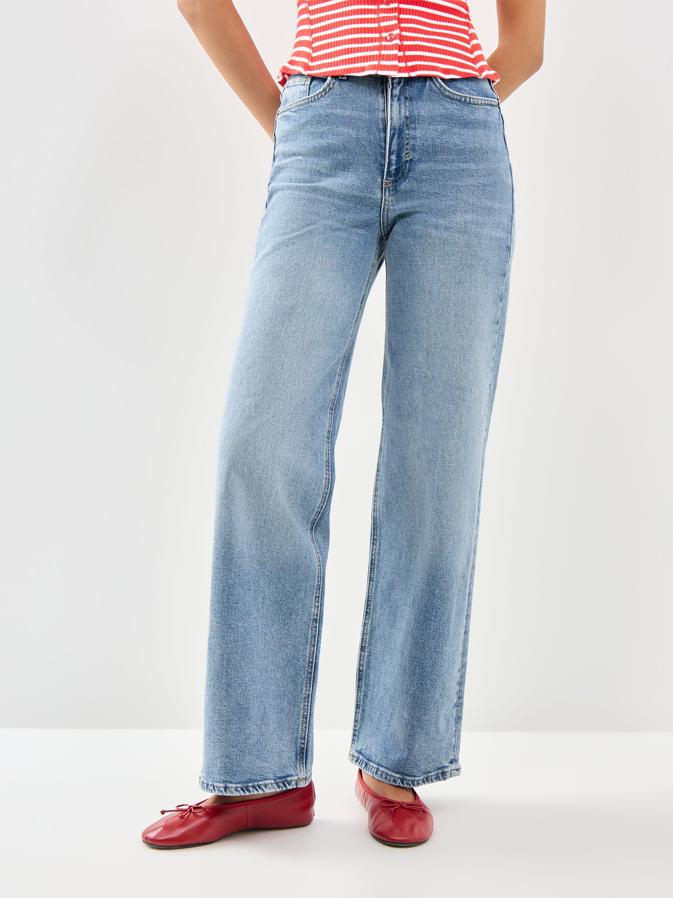 Juicy High Waist Wide Leg Jeans Blue