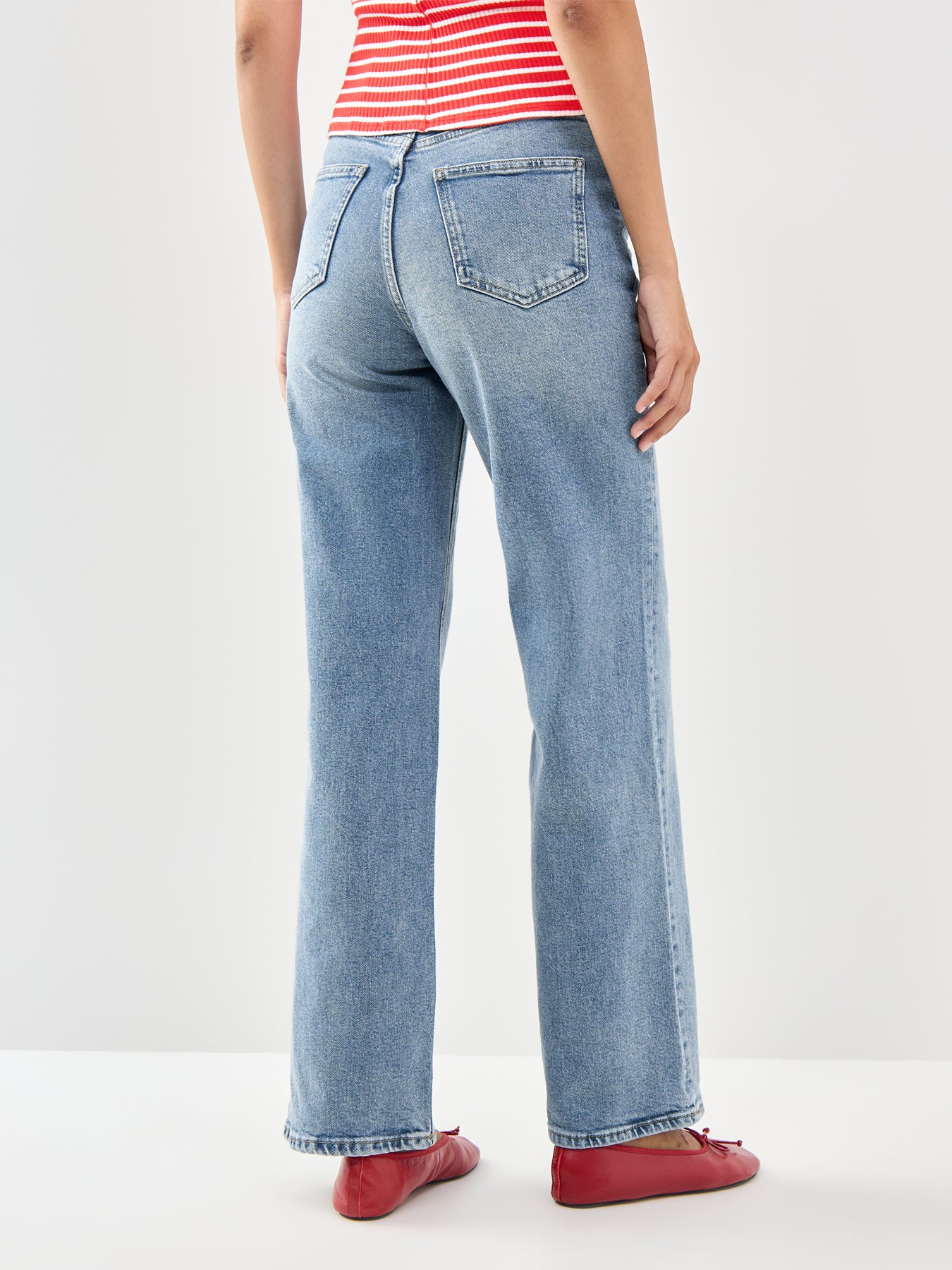 Juicy High Waist Wide Leg Jeans Blue