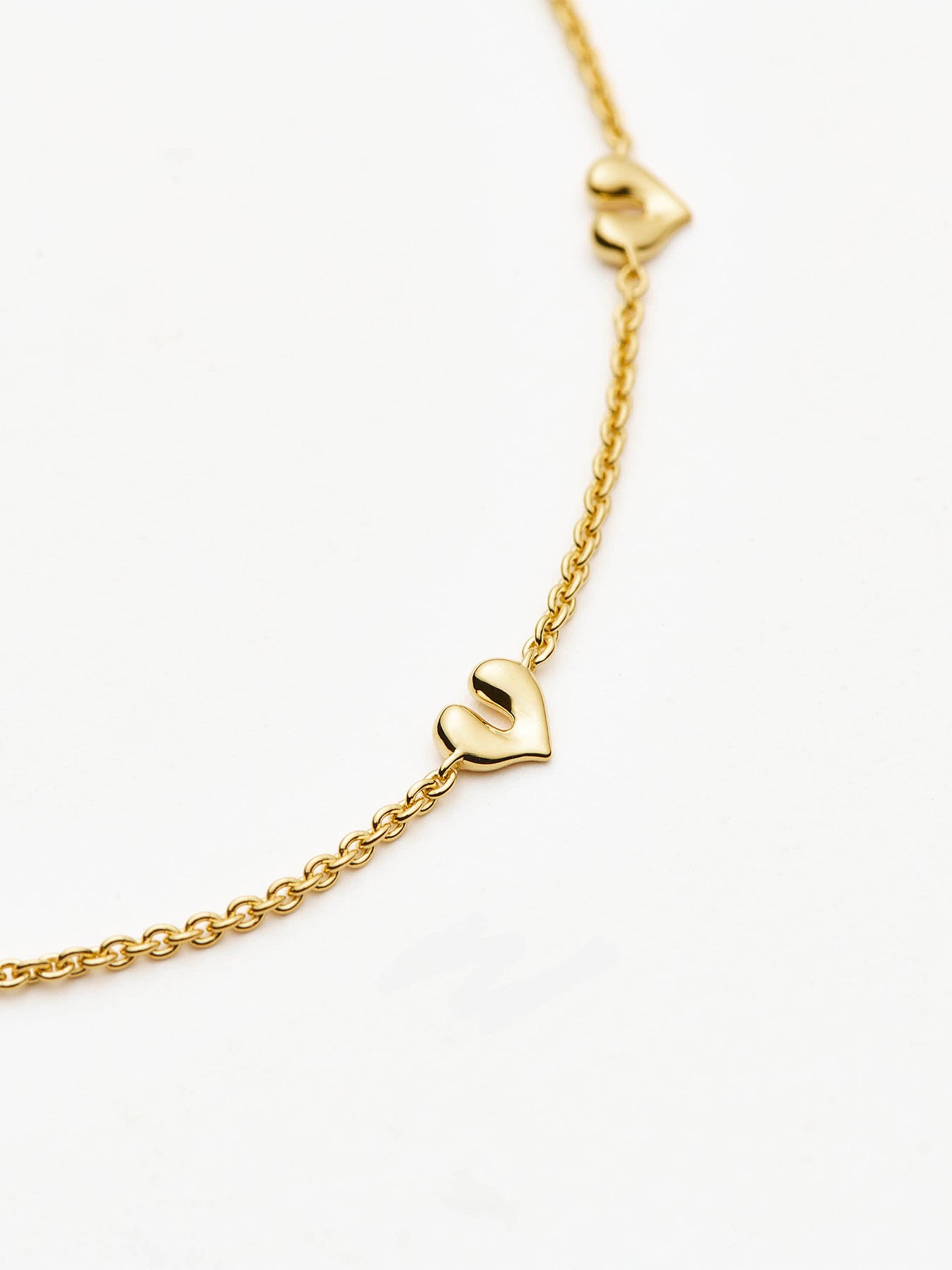 Gold Heart Charm Bracelet