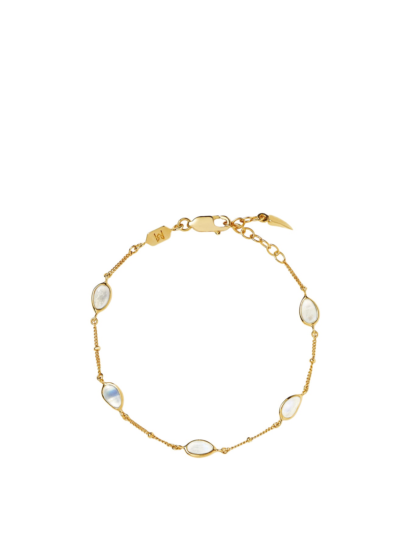 Rainbow Moonstone Bracelet Gold