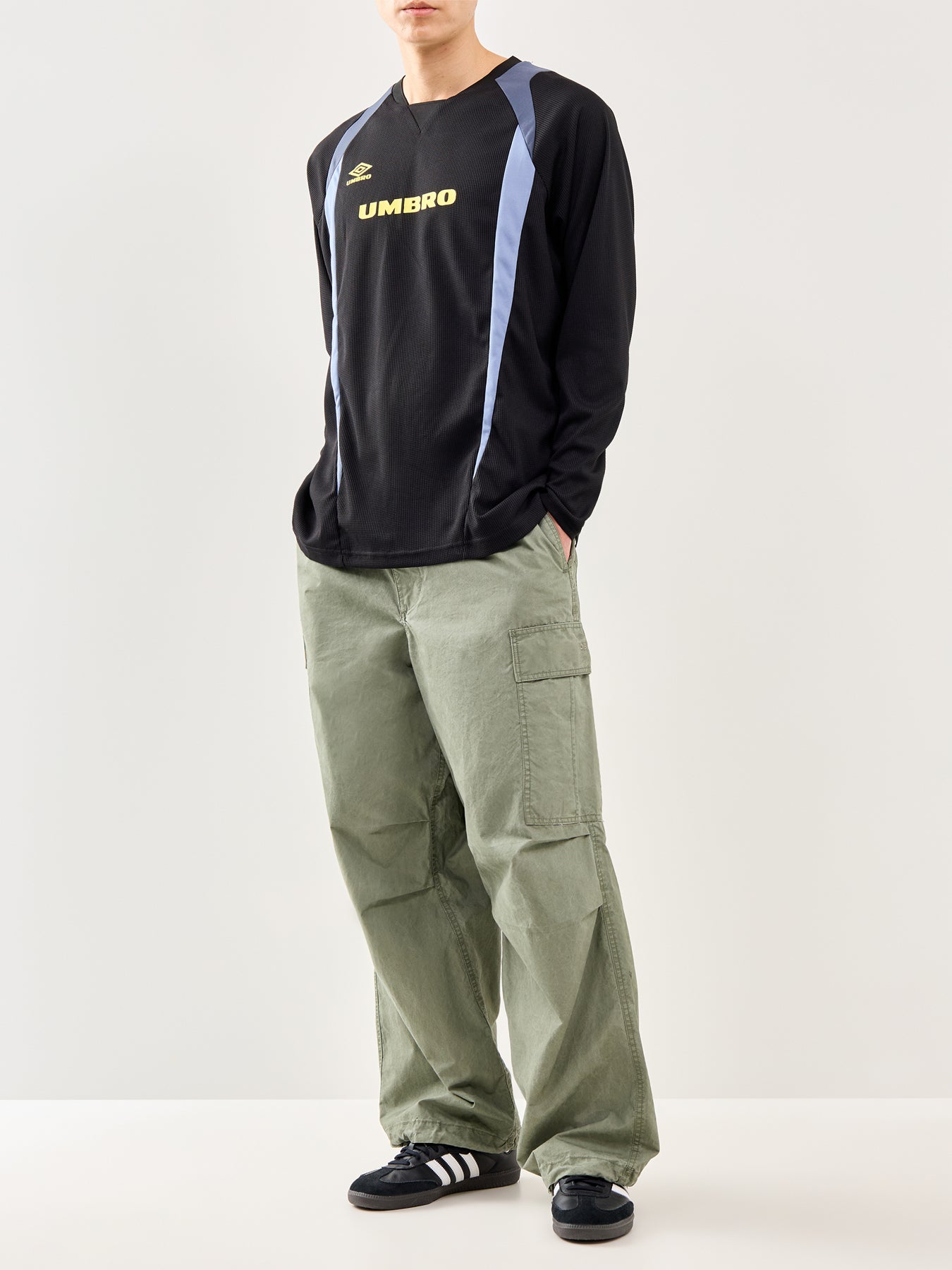 Panelled Long Sleeve Sports Jersey Multi