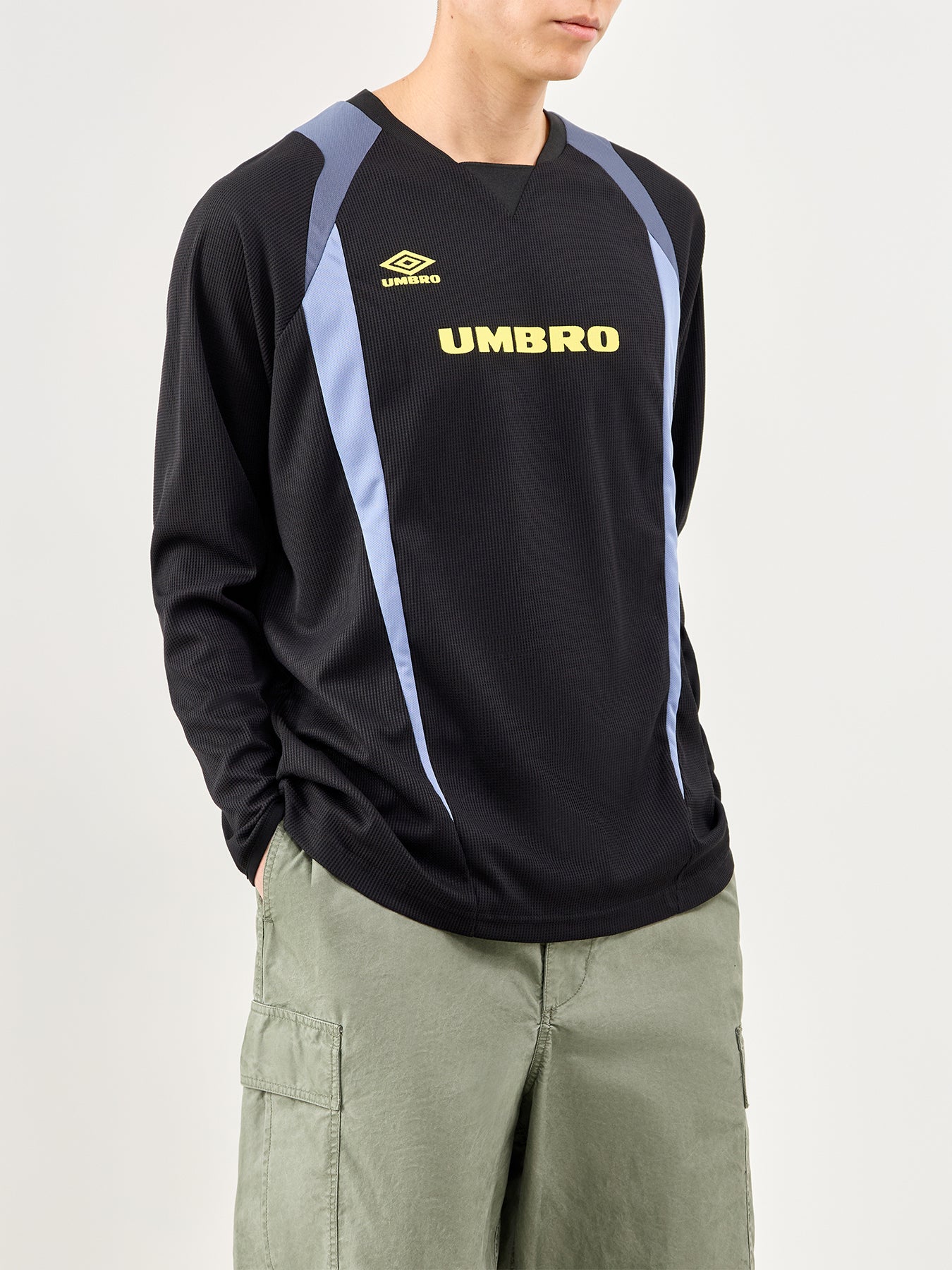 Panelled Long Sleeve Sports Jersey Multi