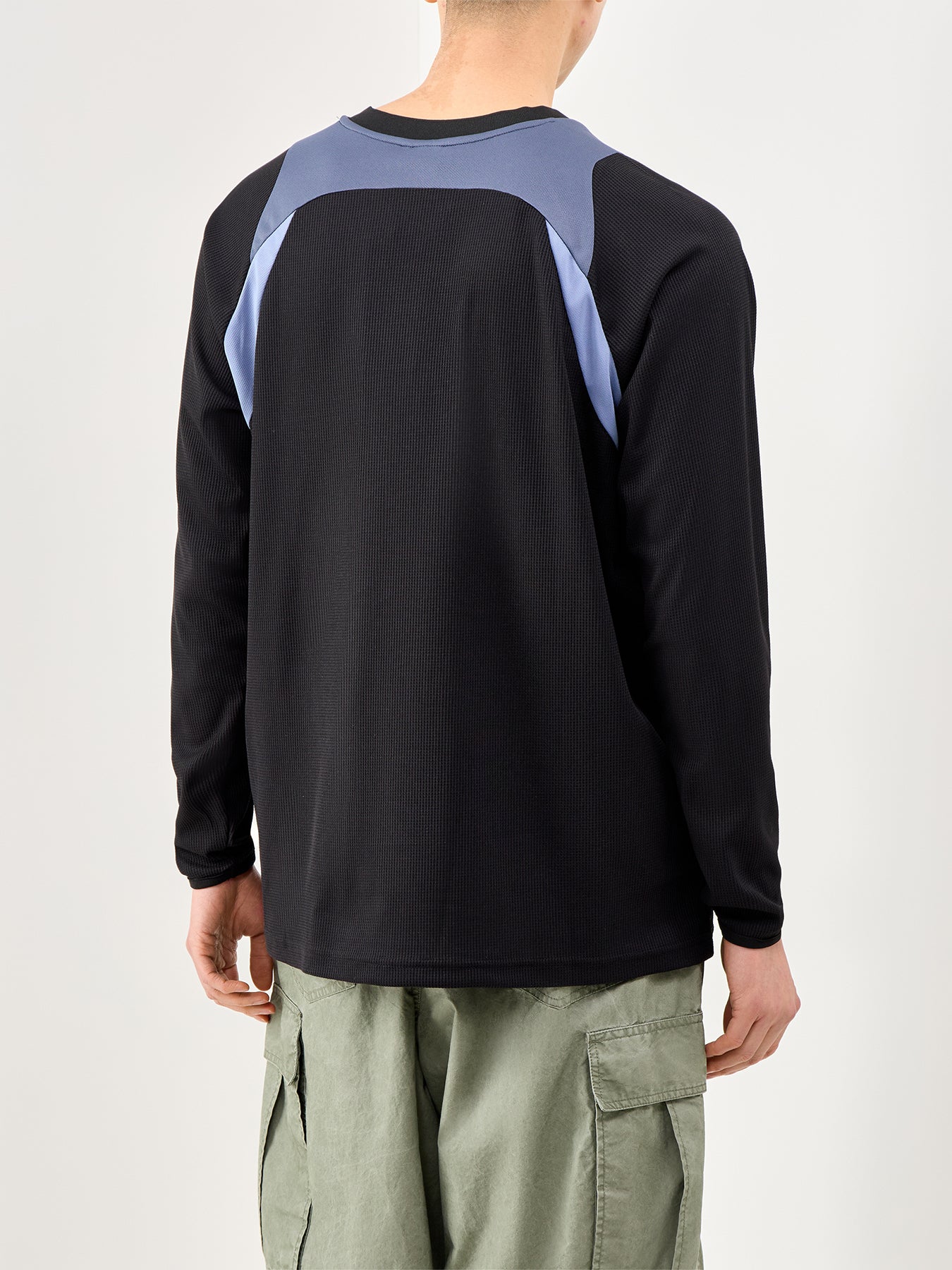 Panelled Long Sleeve Sports Jersey Multi