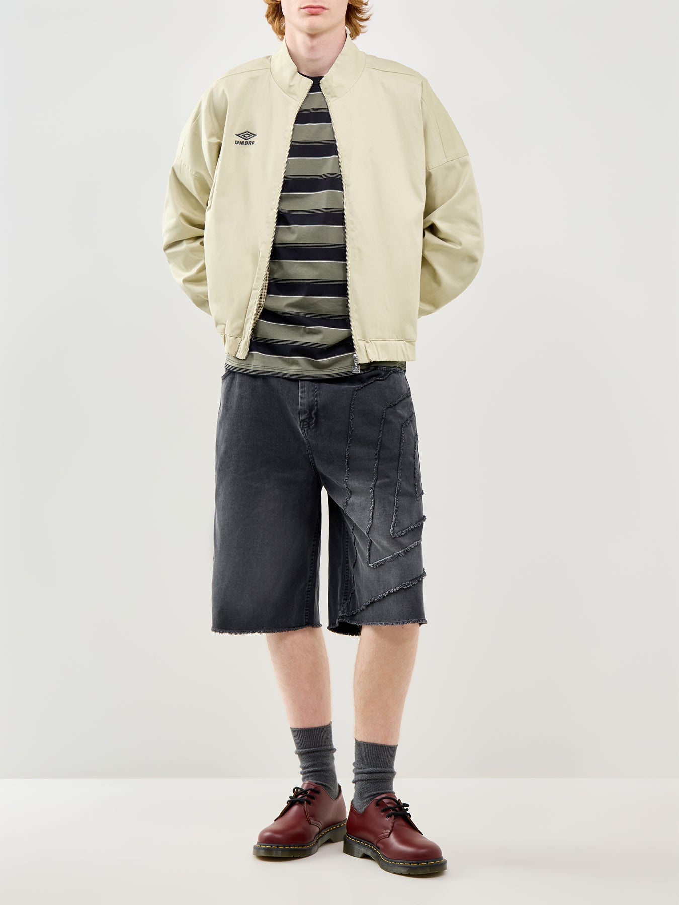 Washed Drill Shorts Black