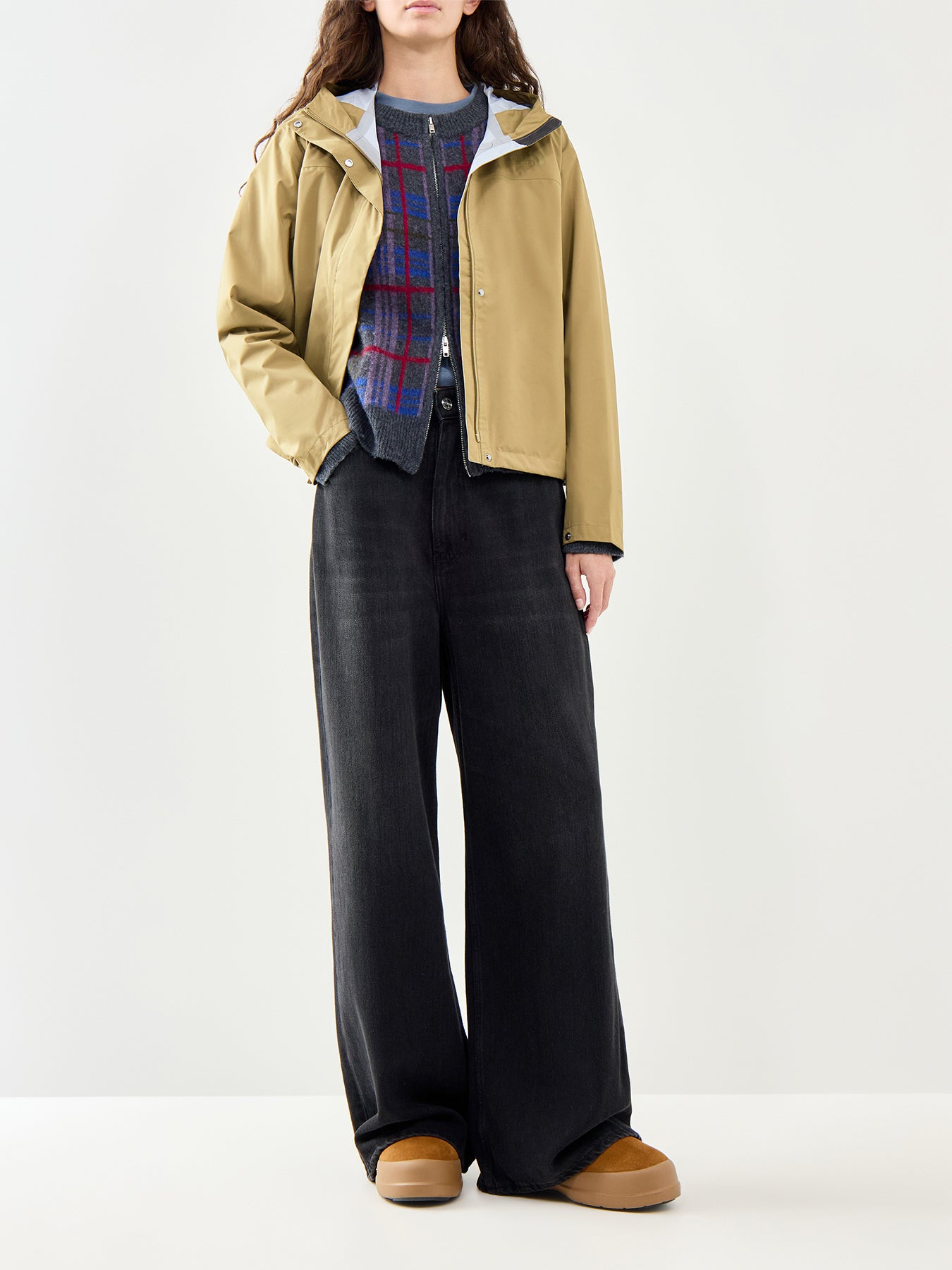 Voyage Rain Hooded Jacket Brown