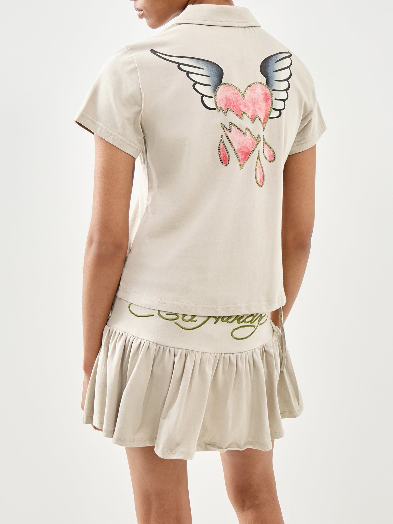 Broken Hearts Mini Polo Shirt Green