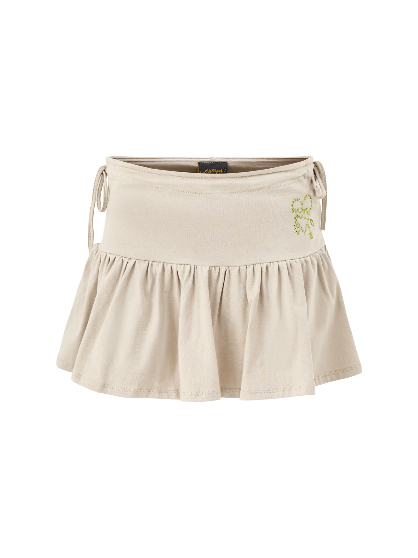 Broken Hearts Ruffle Mini Skort Green