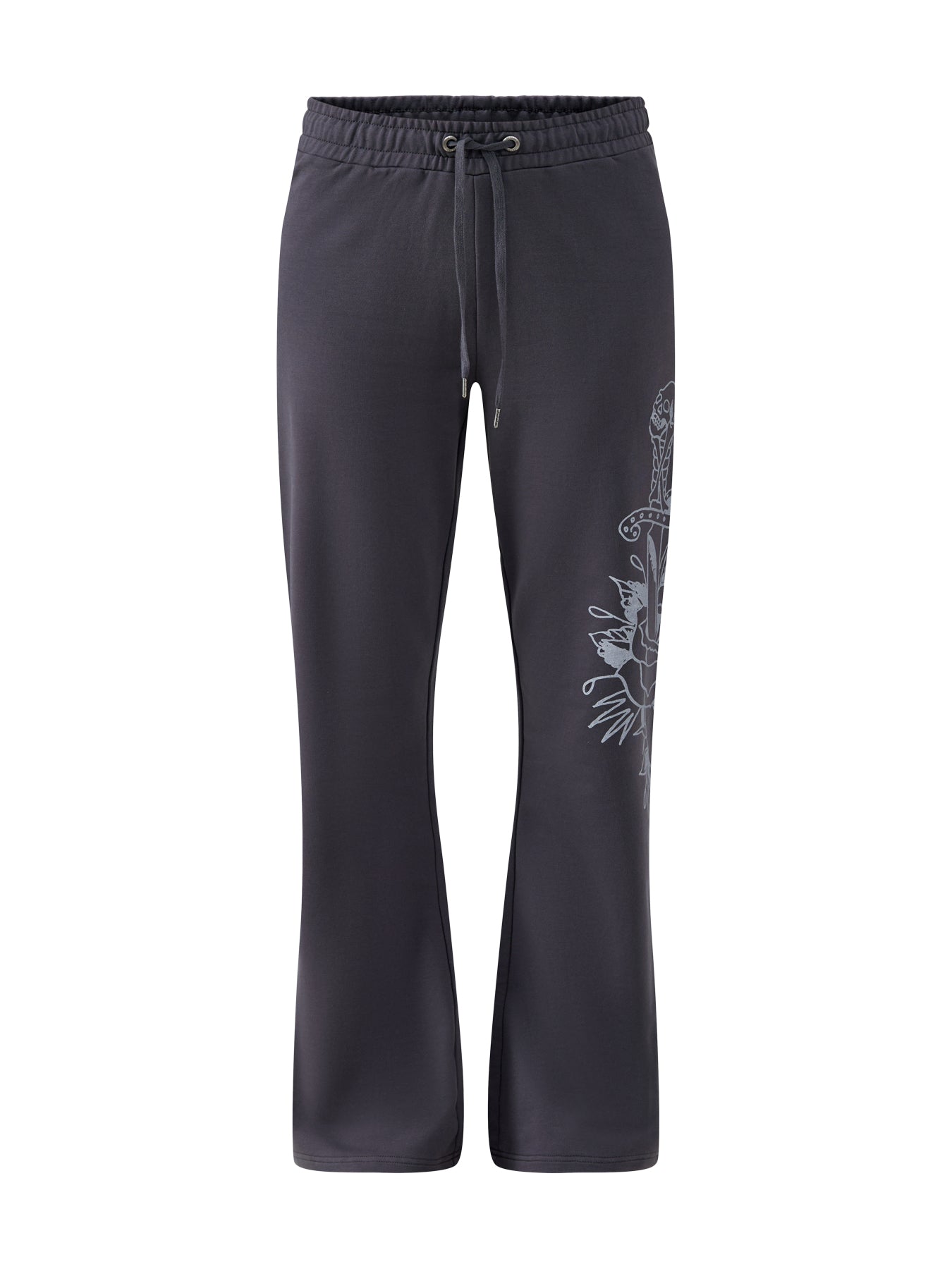 Love Is Mystery Flared Joggers Grey