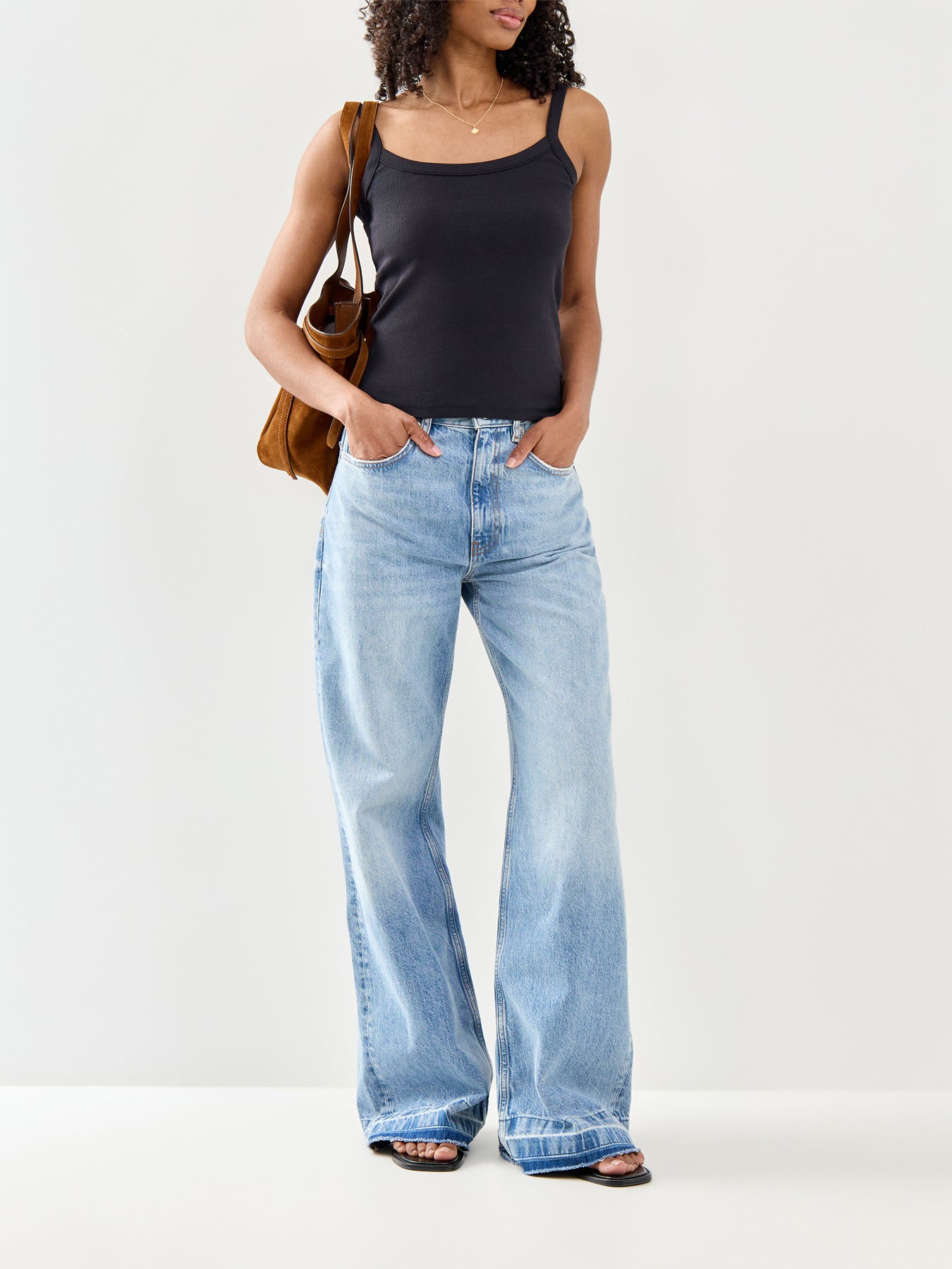 May Strap Top Black