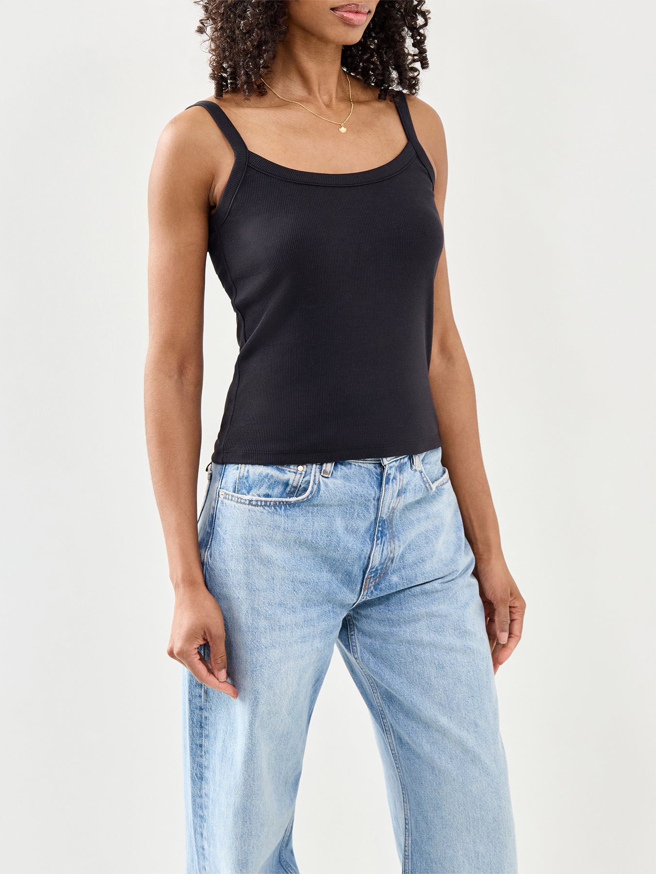 May Strap Top Black
