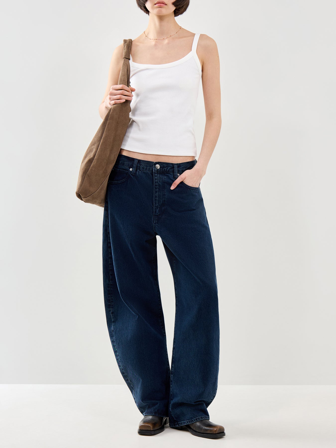 May Strap Top White