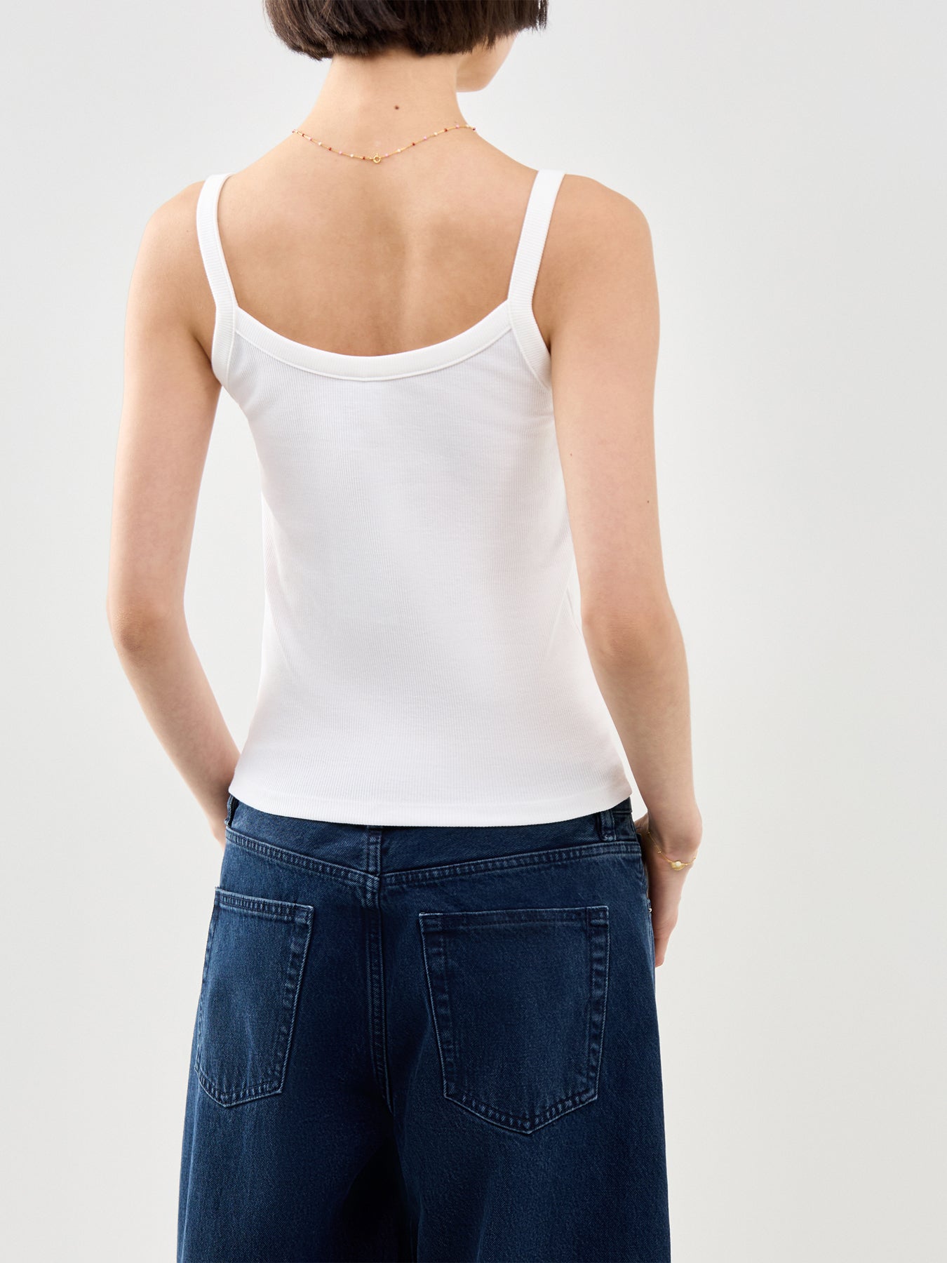 May Strap Top White
