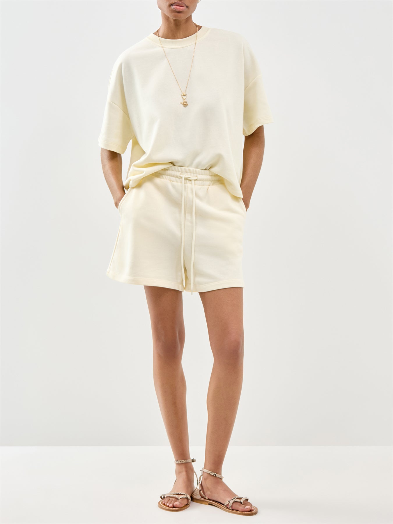 Chilli Summer Loose Fit T-Shirt Cream