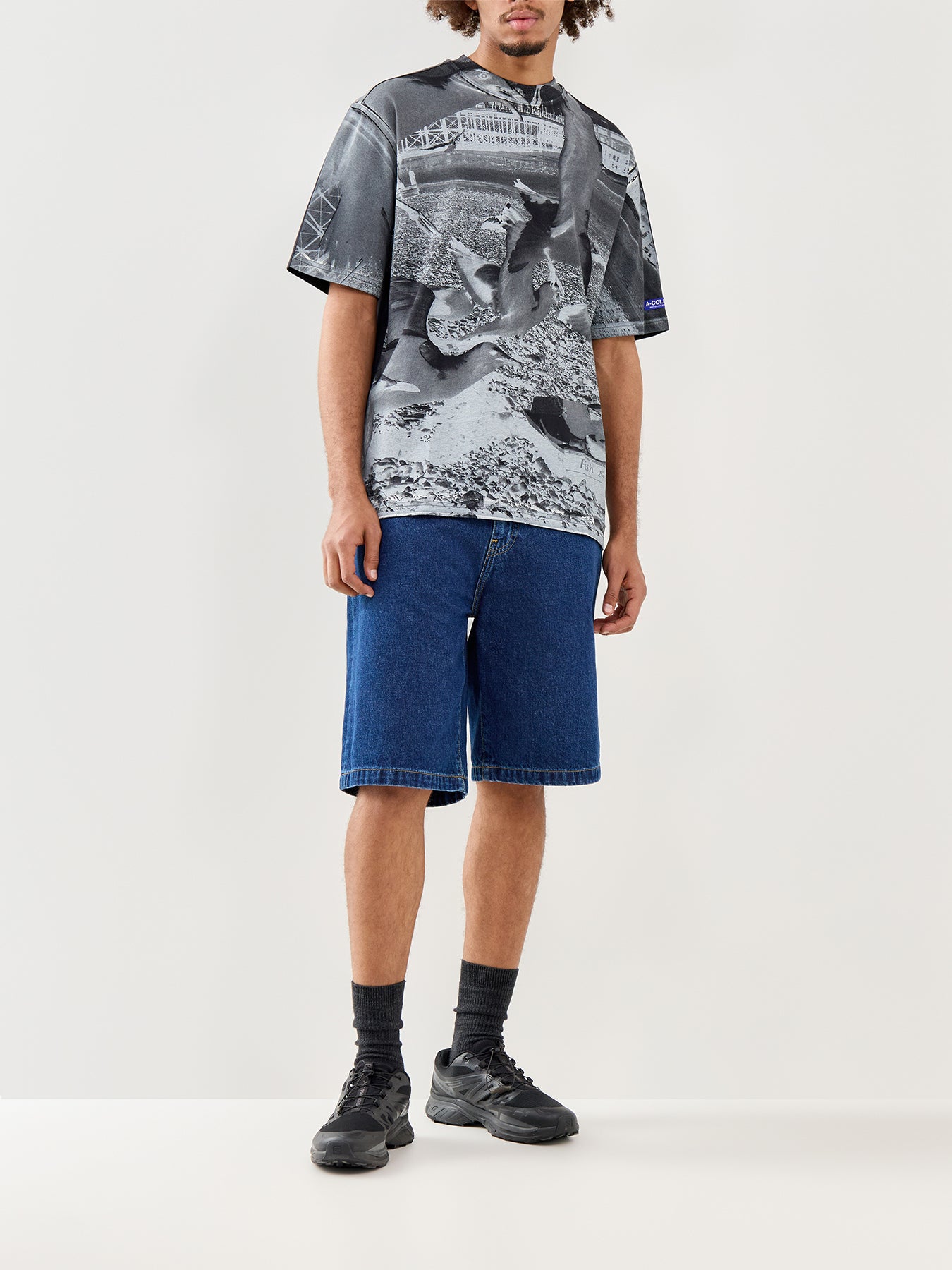 Graphic Cotton T-Shirt Black