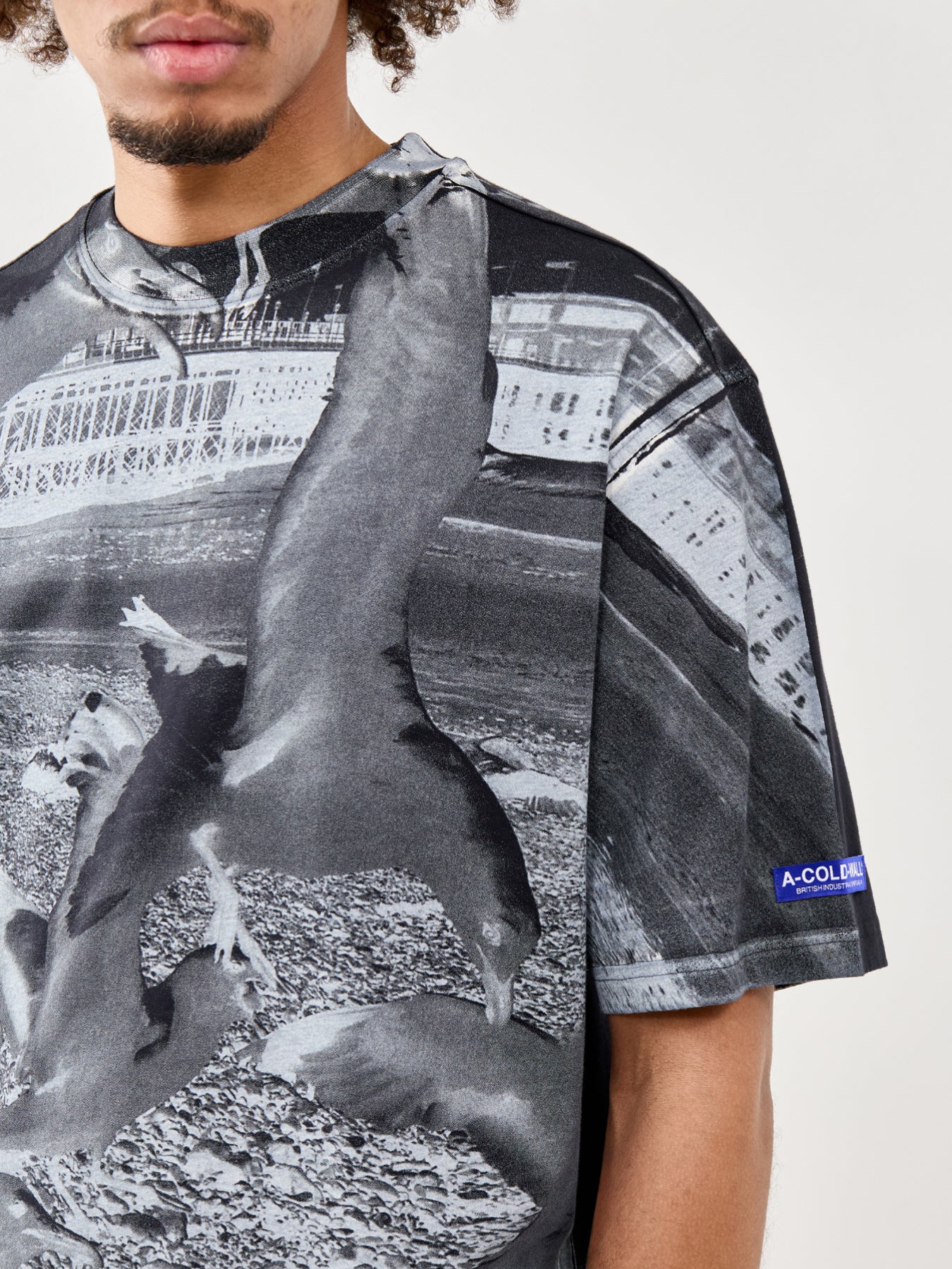 Graphic Cotton T-Shirt Black