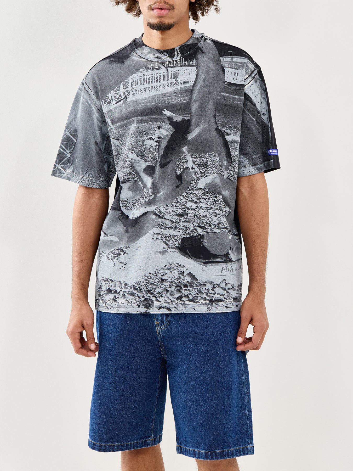 Graphic Cotton T-Shirt Black