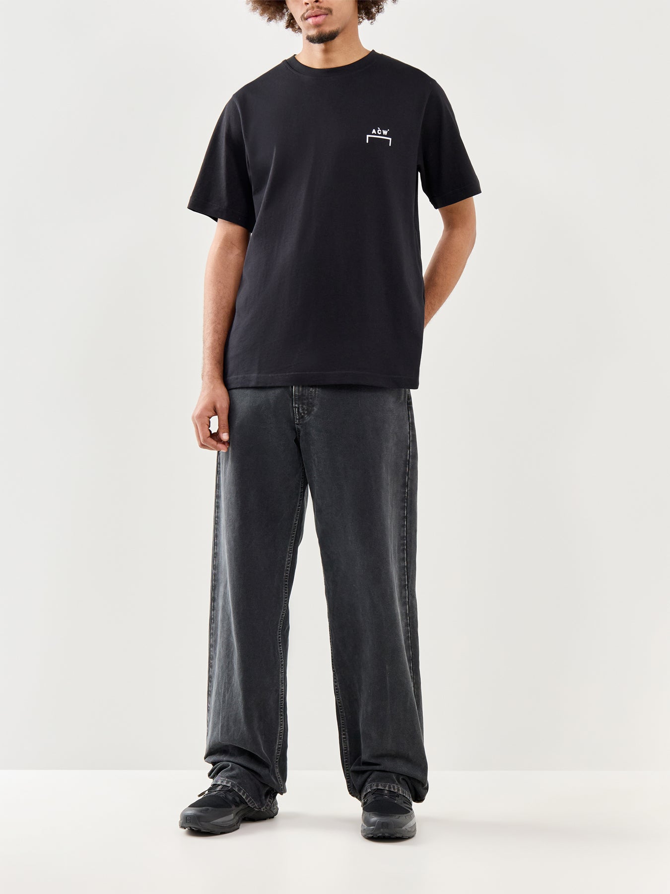 Logo Cotton T-Shirt Black