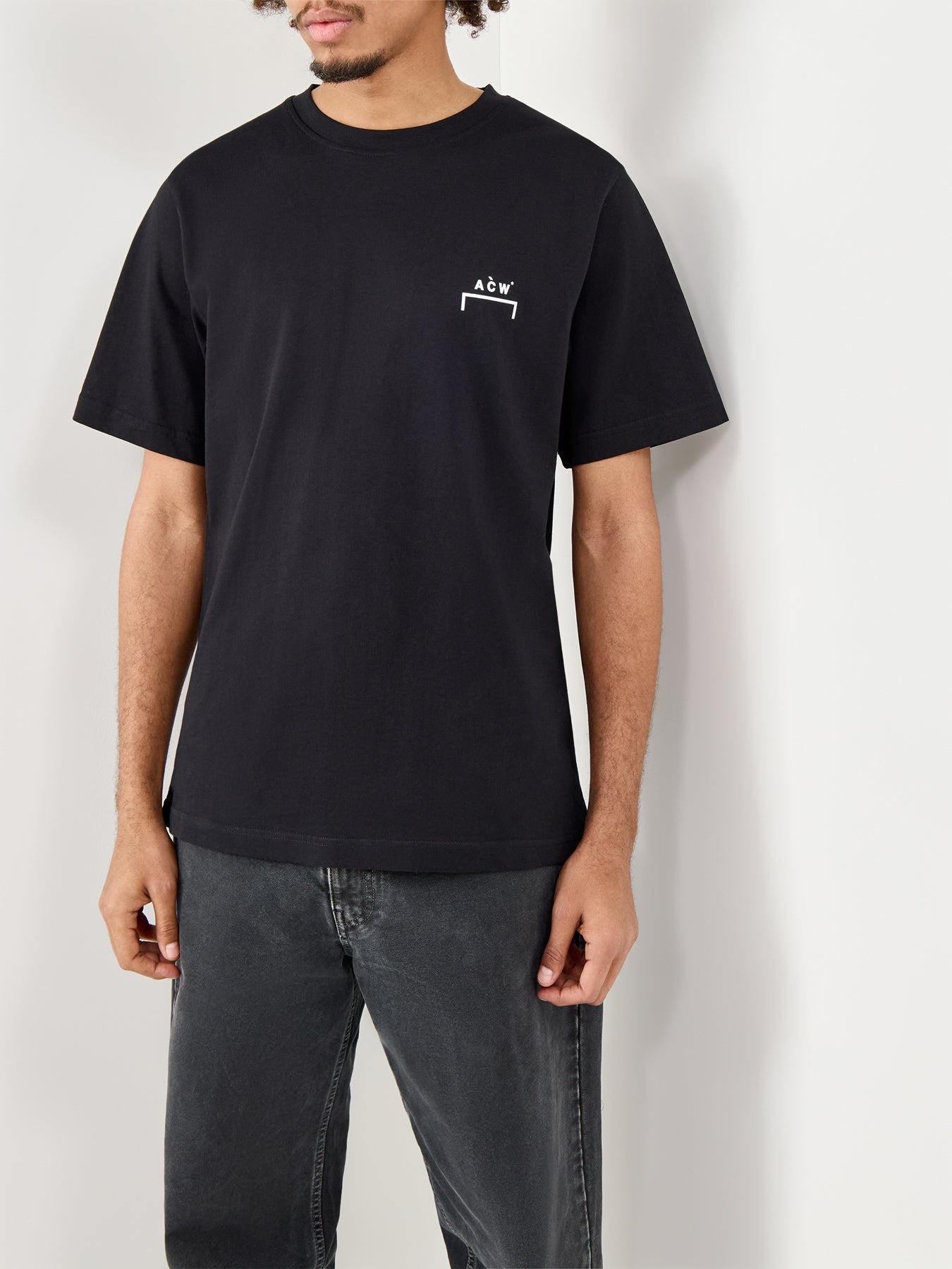 Logo Cotton T-Shirt Black