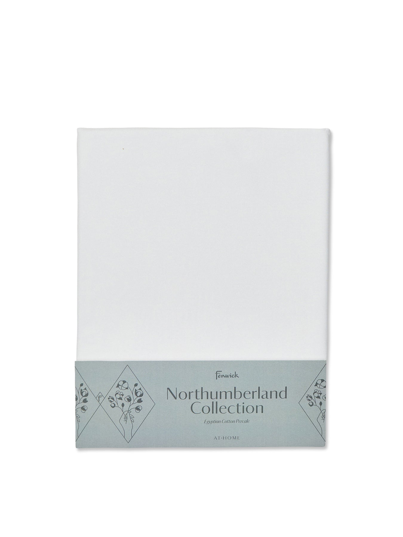 Northumberland Fitted Sheet Single White