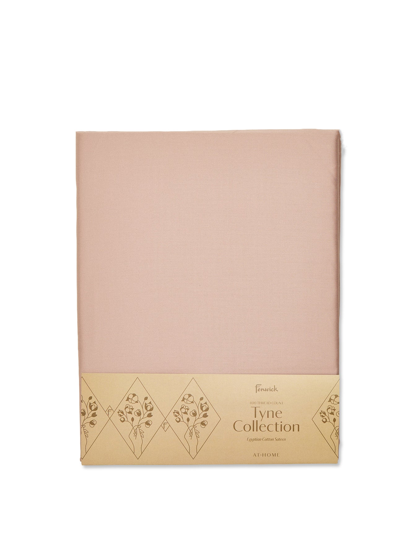Tyne Collection Fitted Sheet Double Pink