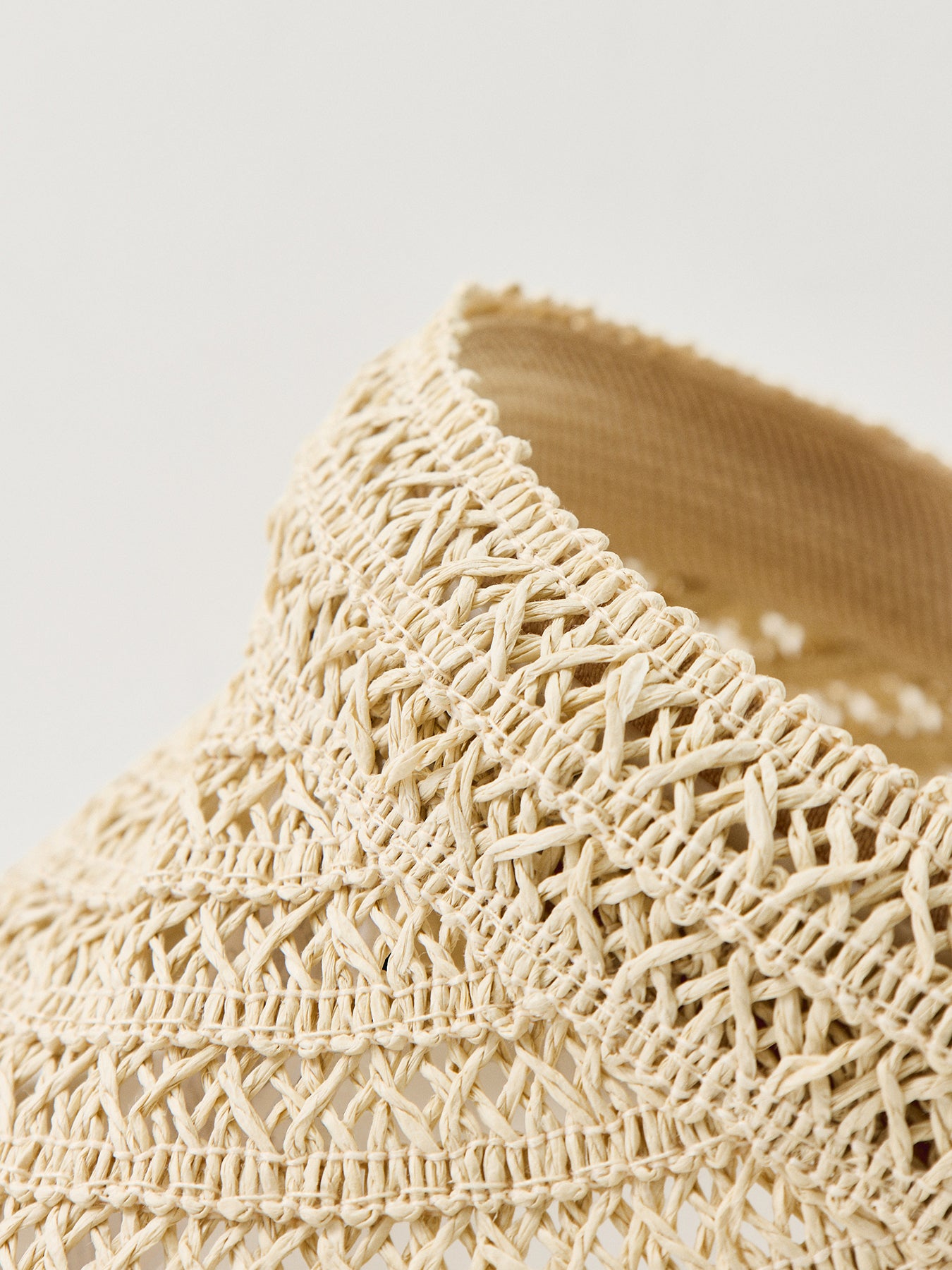 Pcbonnie Straw Cap Hat Beige