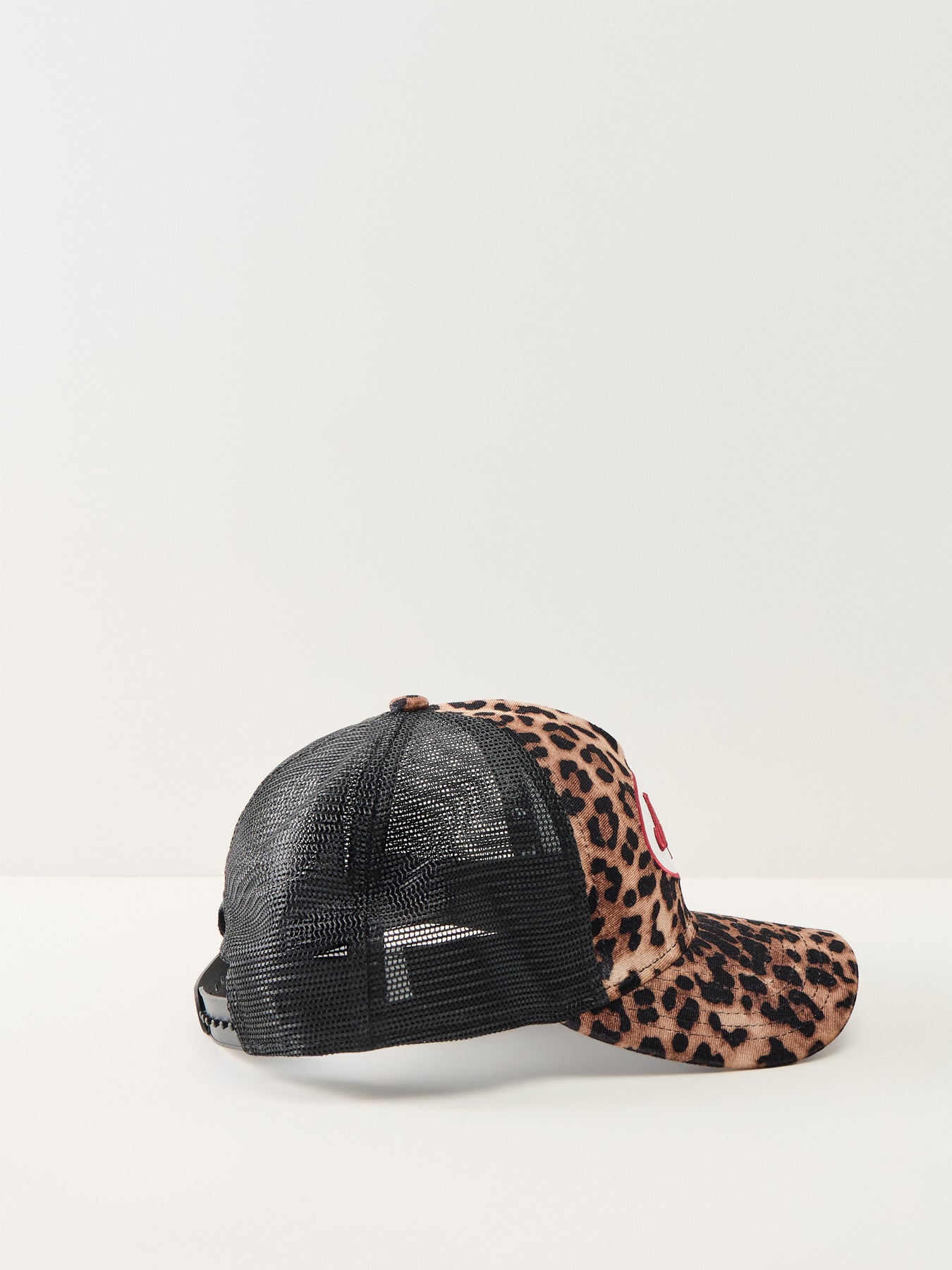 Leopard Trucker Cap Brown