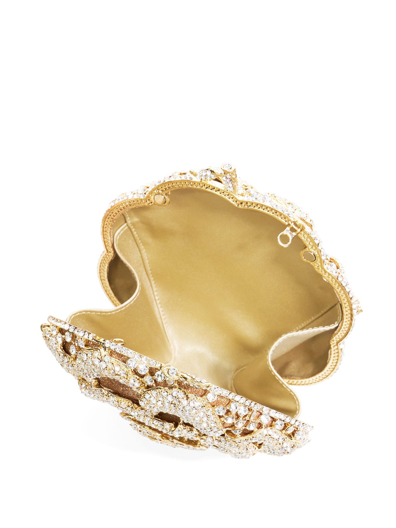Floral Diamante Embellished Clutch