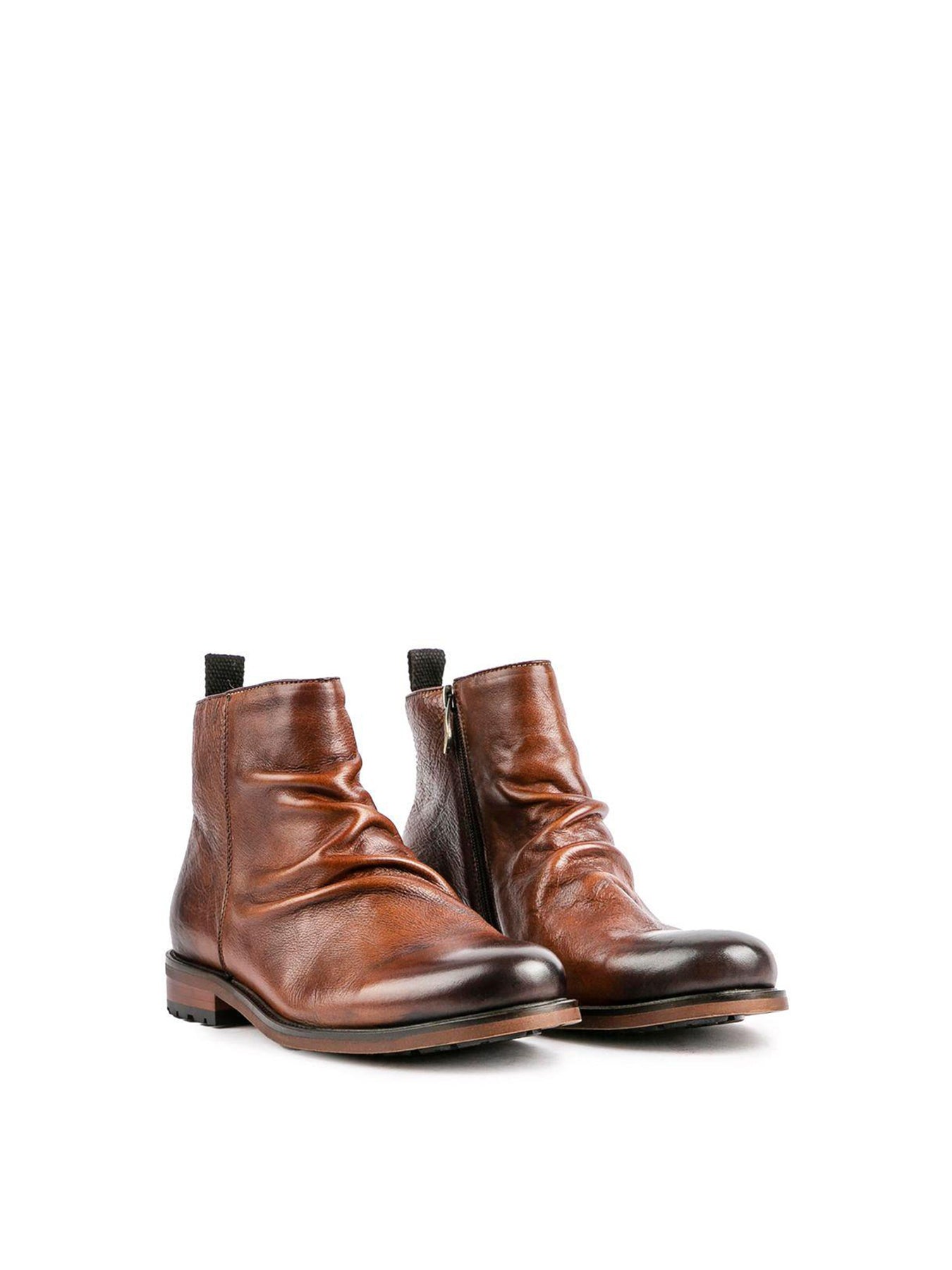 Axe Inside Zip Boots Tan