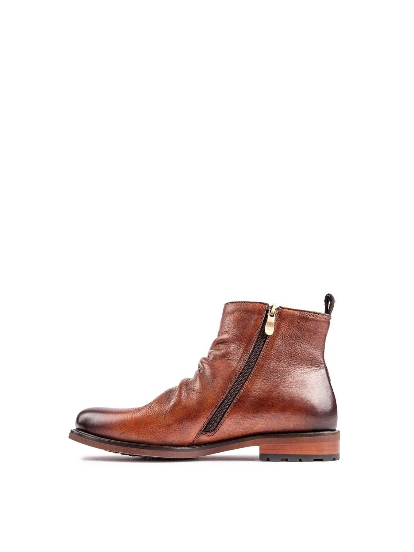 Axe Inside Zip Boots Tan