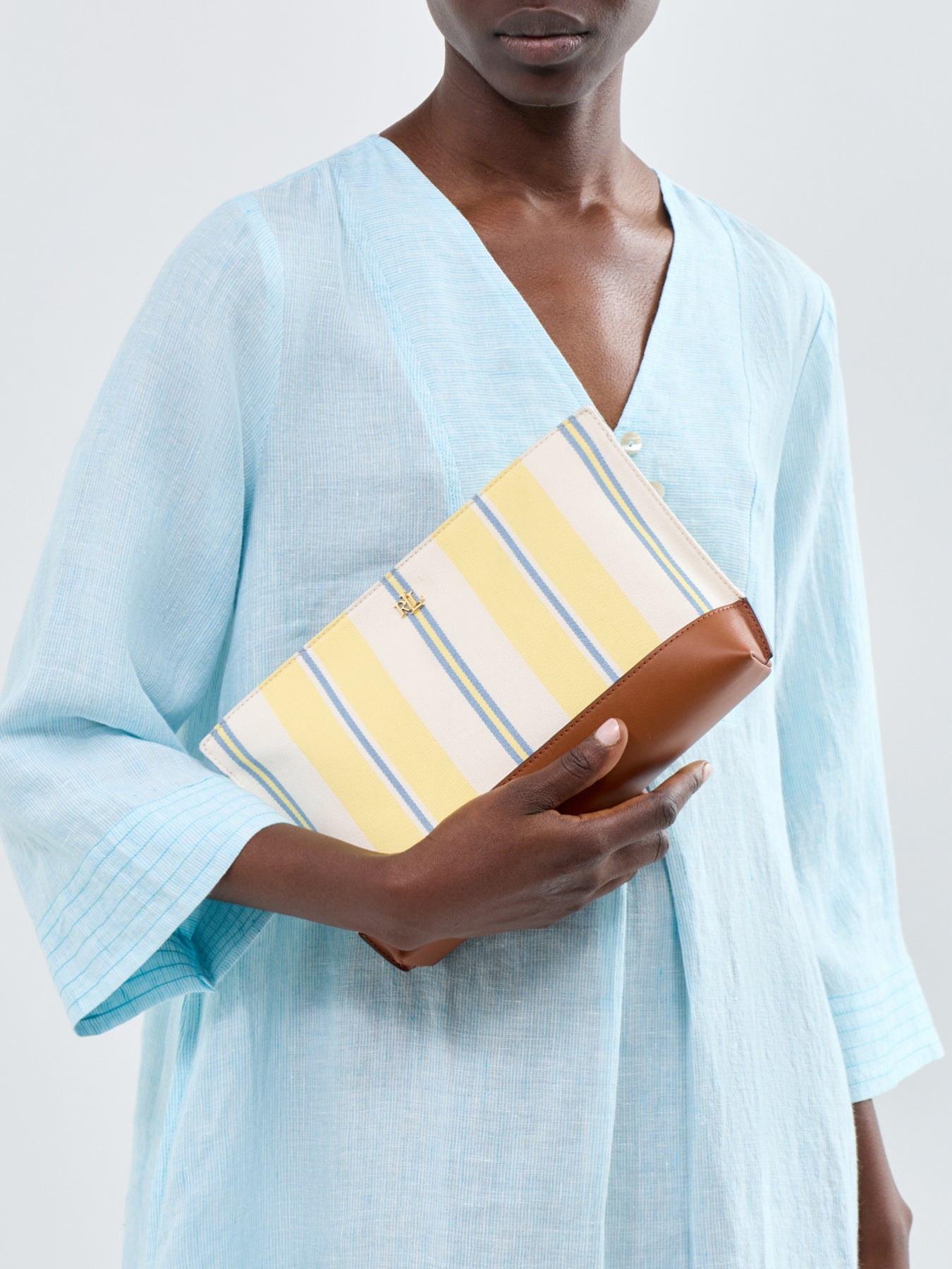 Top Zip Large Pouch Yellow