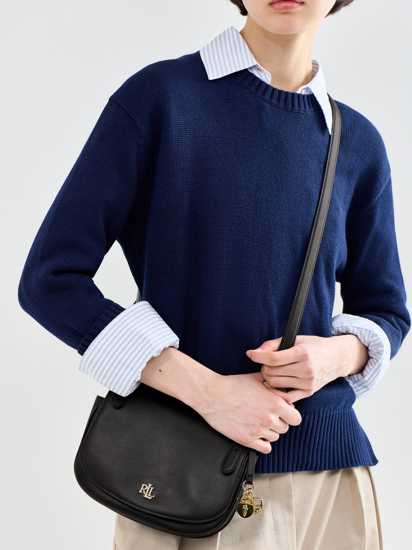 Marcy Medium Crossbody Bag Black