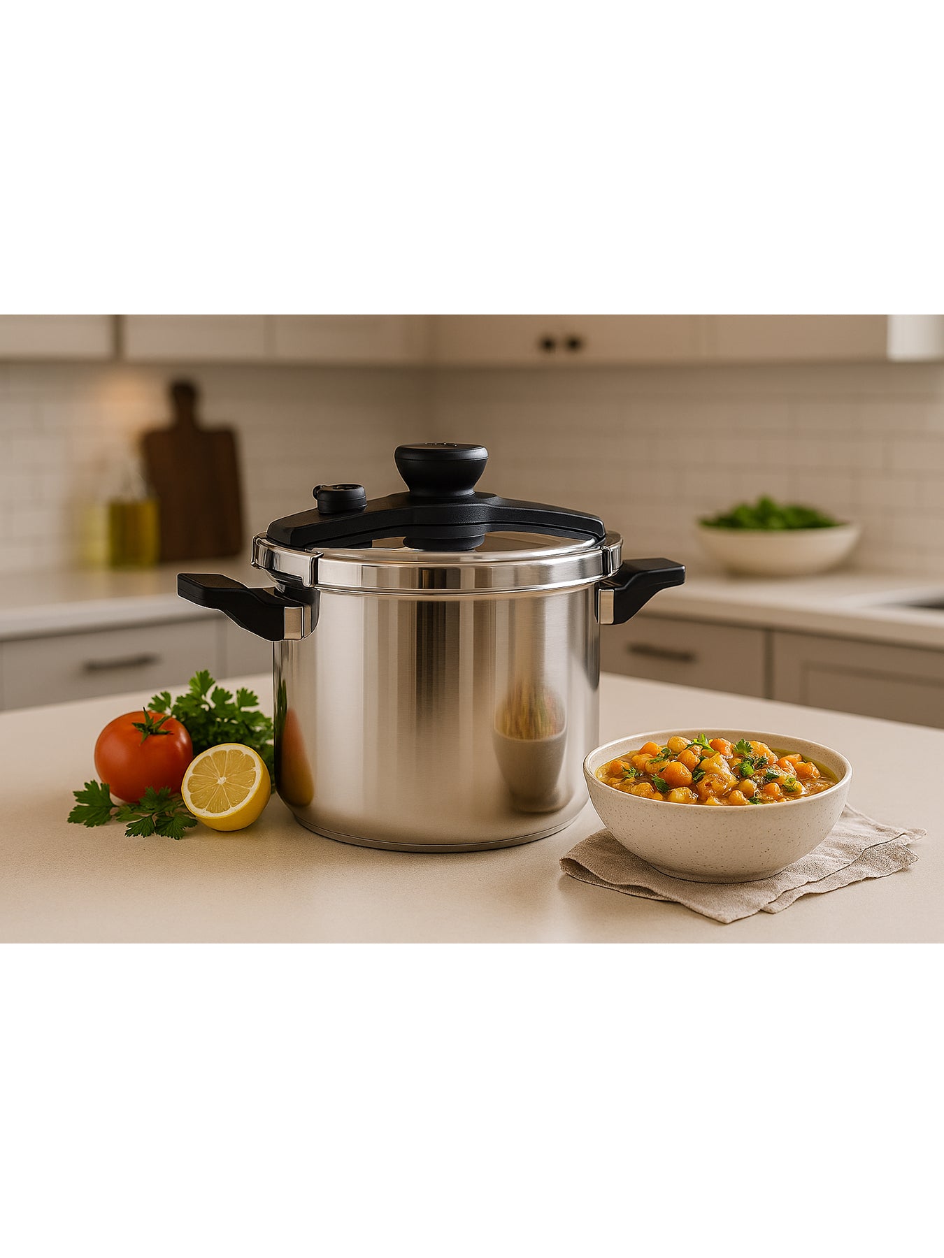 Twist & Lock Pressure Cooker Silver