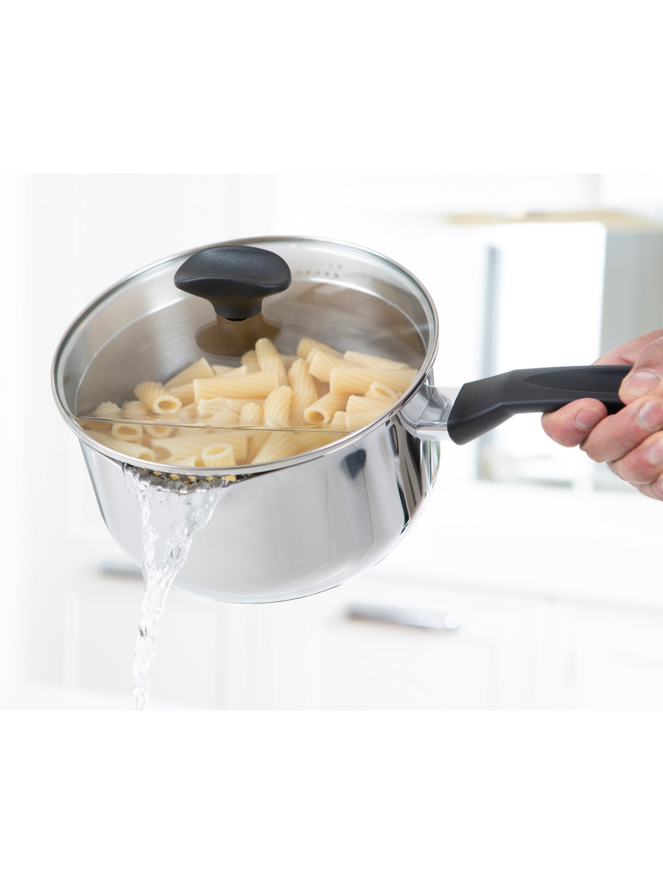 Cook & Strain Saucepan Set Silver