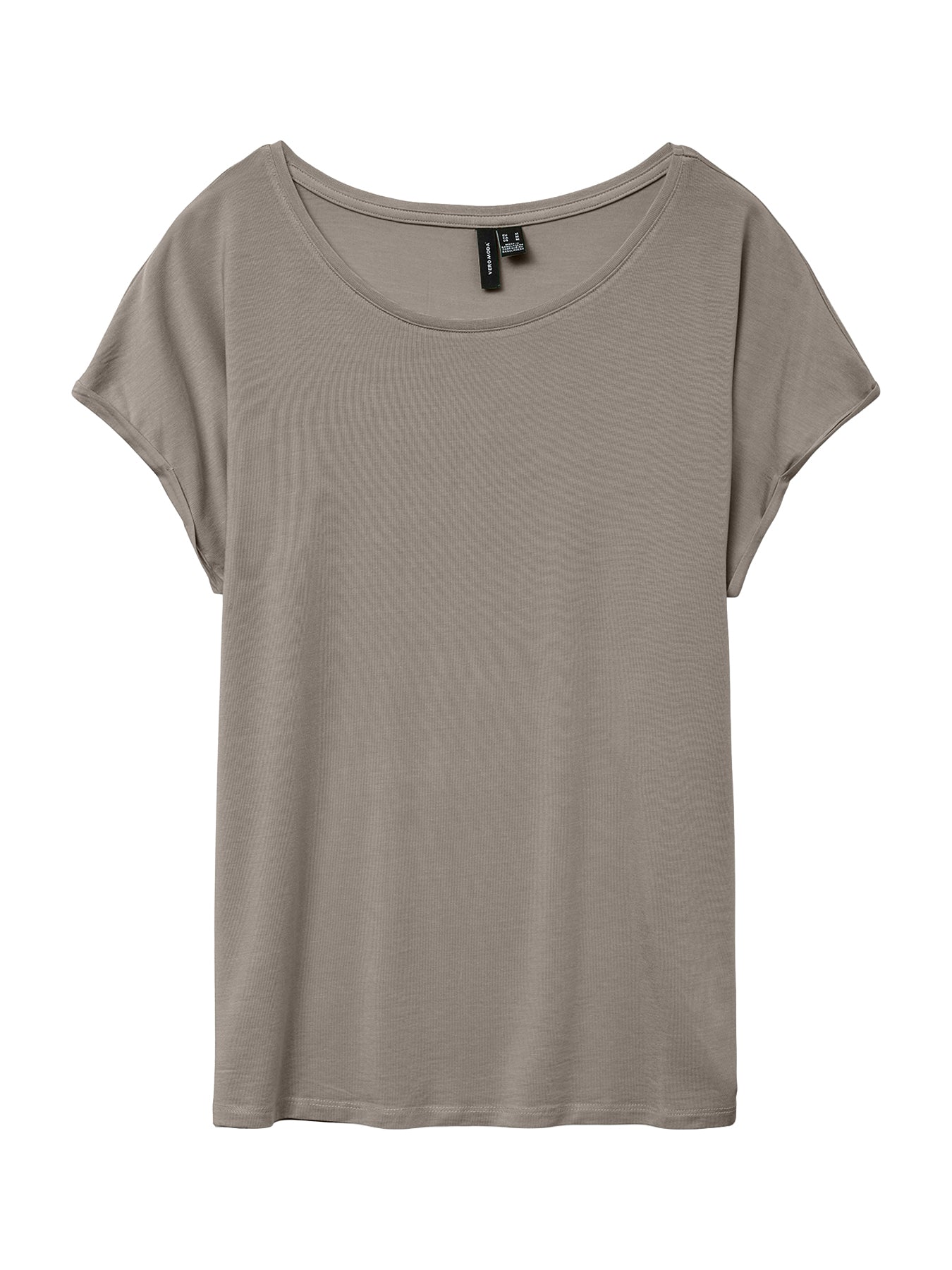 Ava Plain Short Sleeve T-Shirt Beige