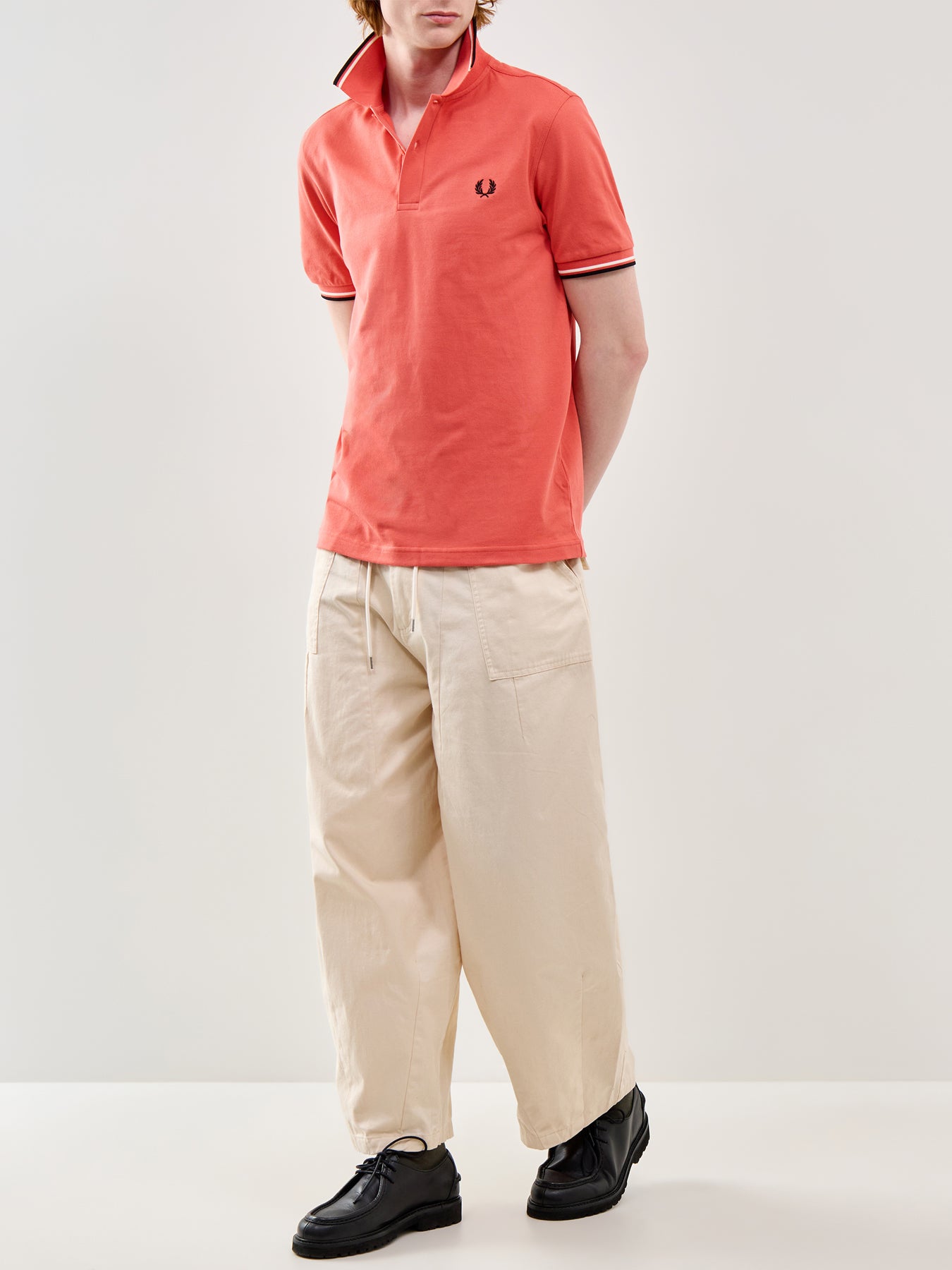 Twin Tipped Polo Shirt Pink