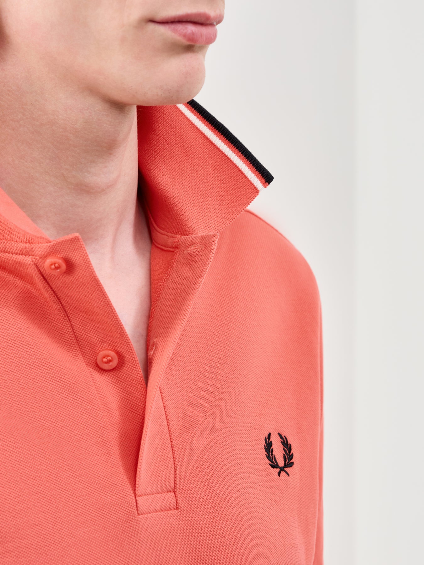 Twin Tipped Polo Shirt Pink