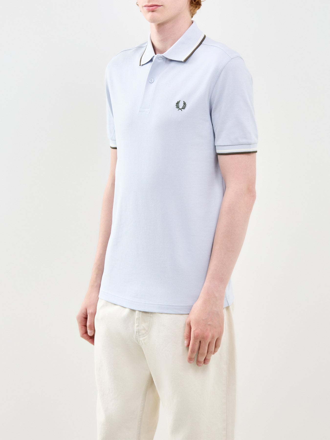 Twin Tipped Polo Shirt Blue