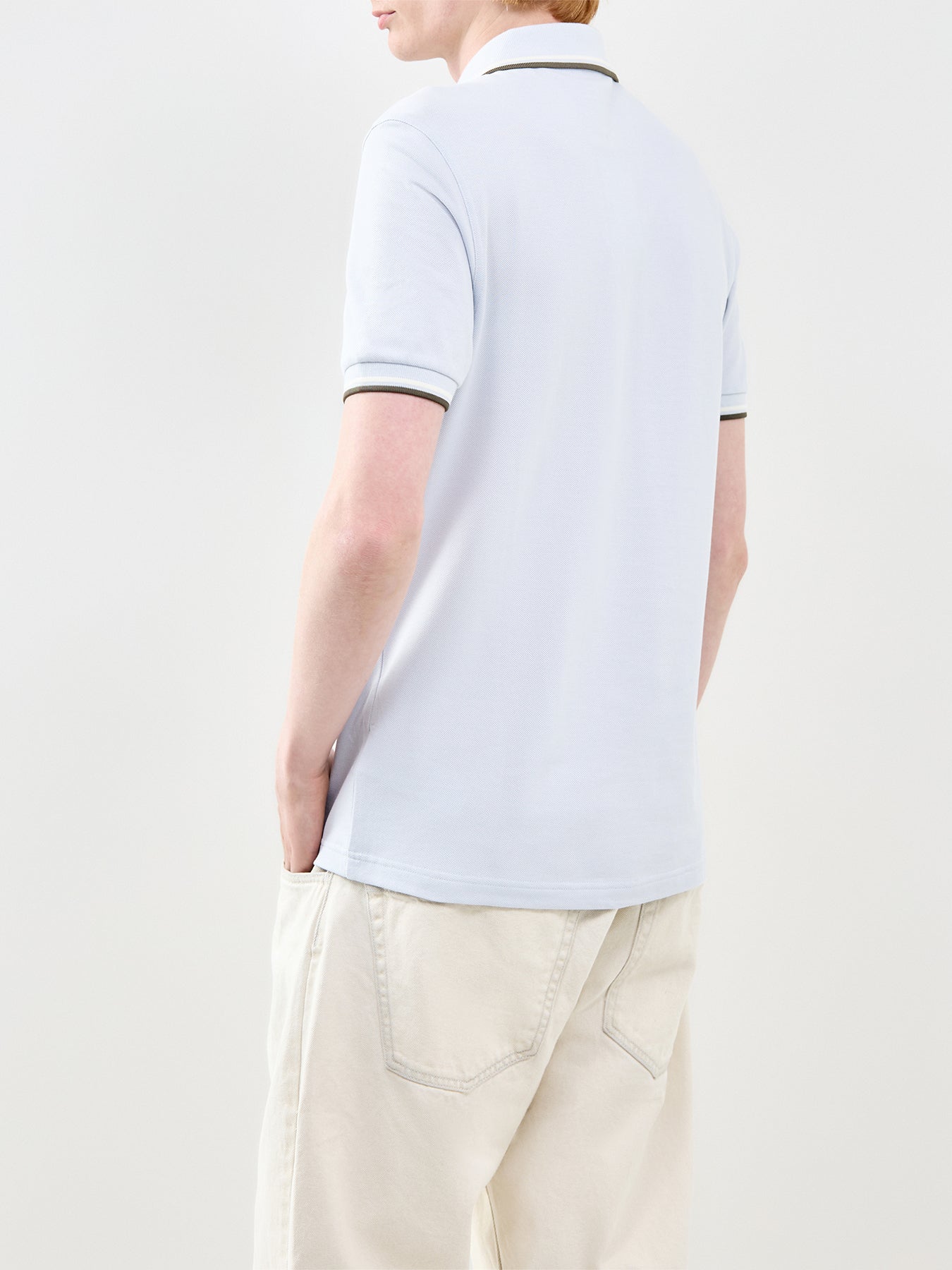 Twin Tipped Polo Shirt Blue