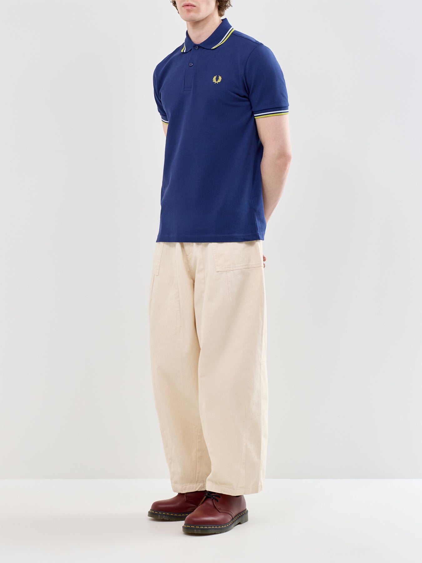 Twin Tipped Polo Shirt Navy